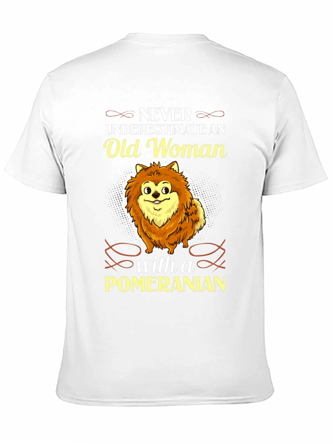 Old Woman Pomeranian T-Shirt