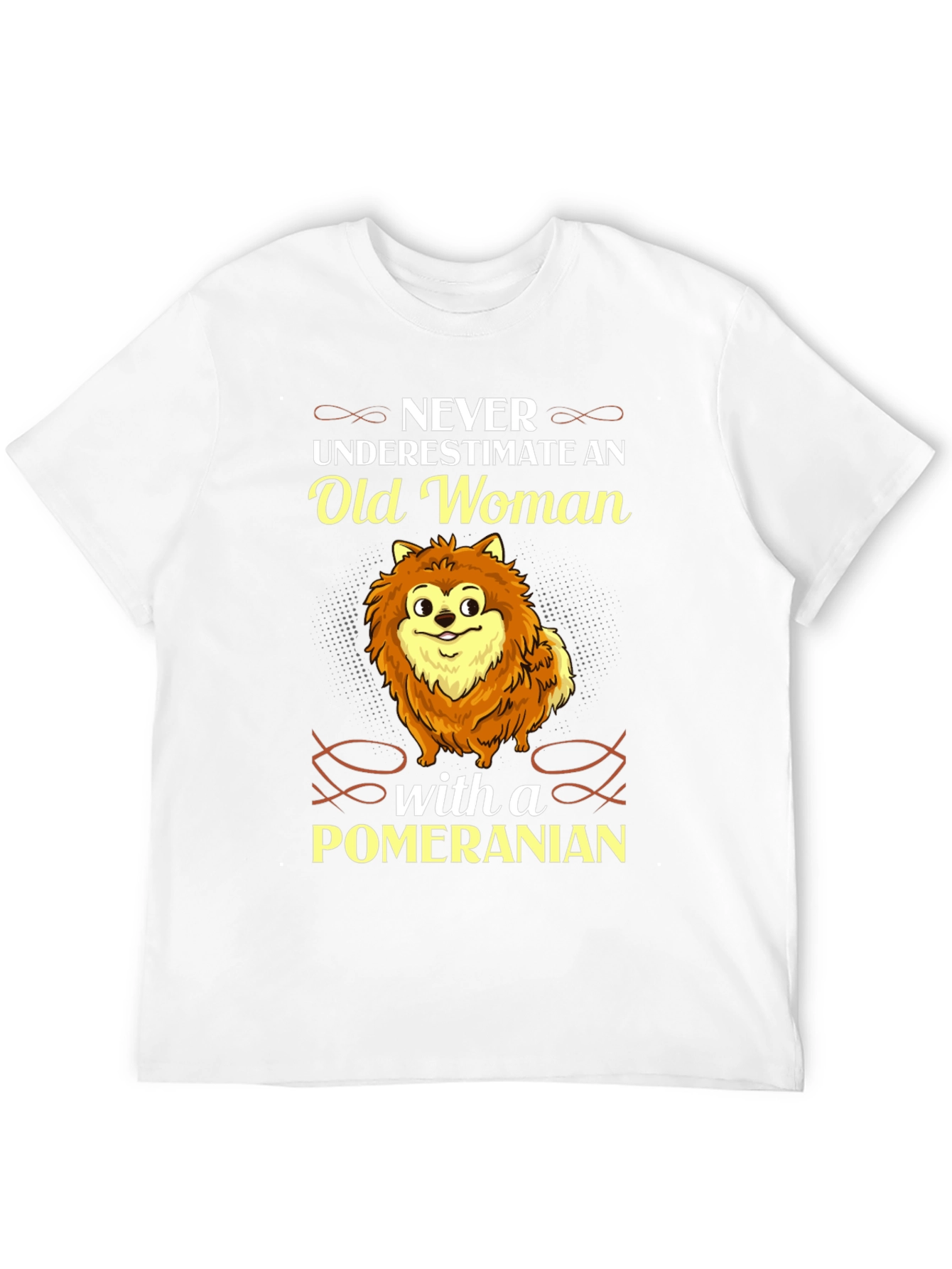 Old Woman Pomeranian T-Shirt