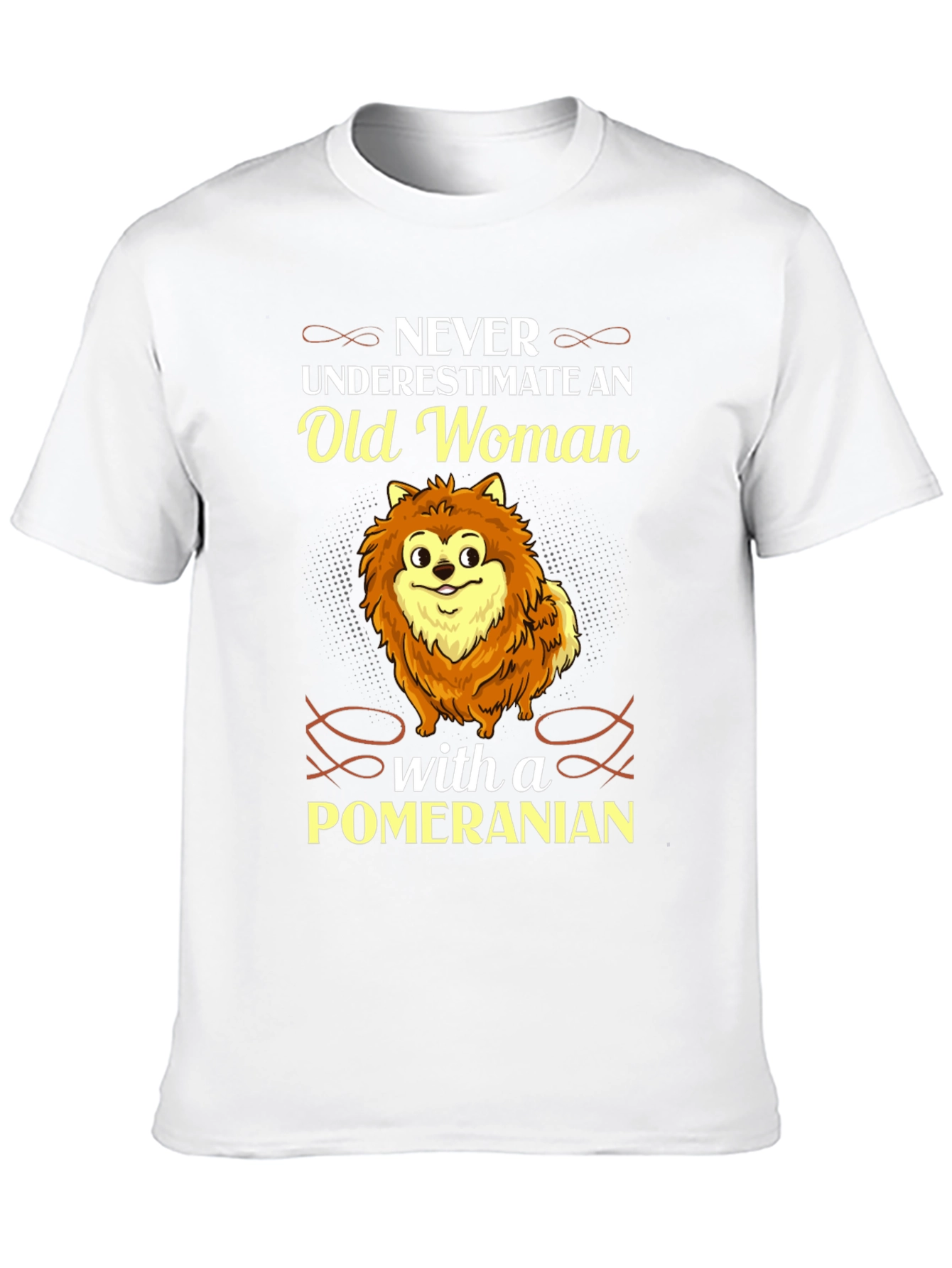 Old Woman Pomeranian T-Shirt