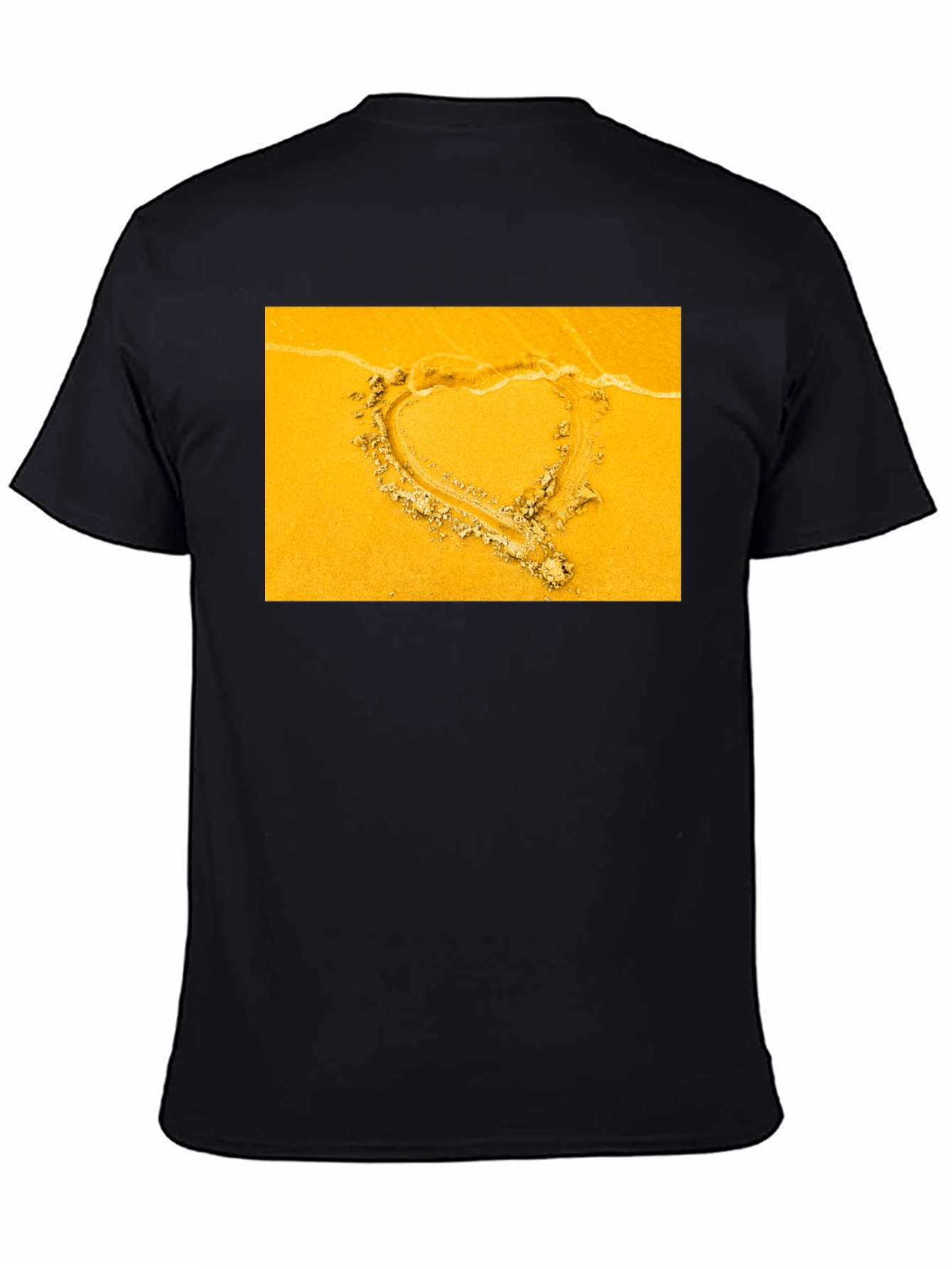Heart in Sand Graphic Tee - Beach Love Shirt