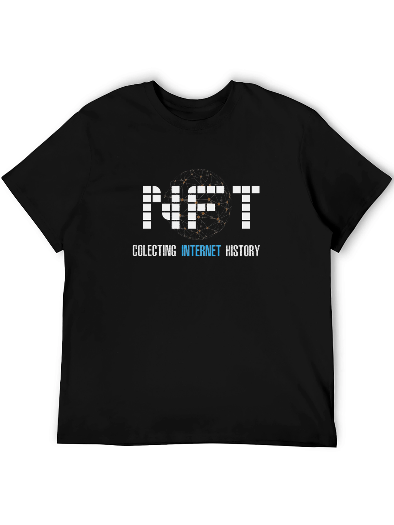 NFT Collecting Internet History Black T-Shirt