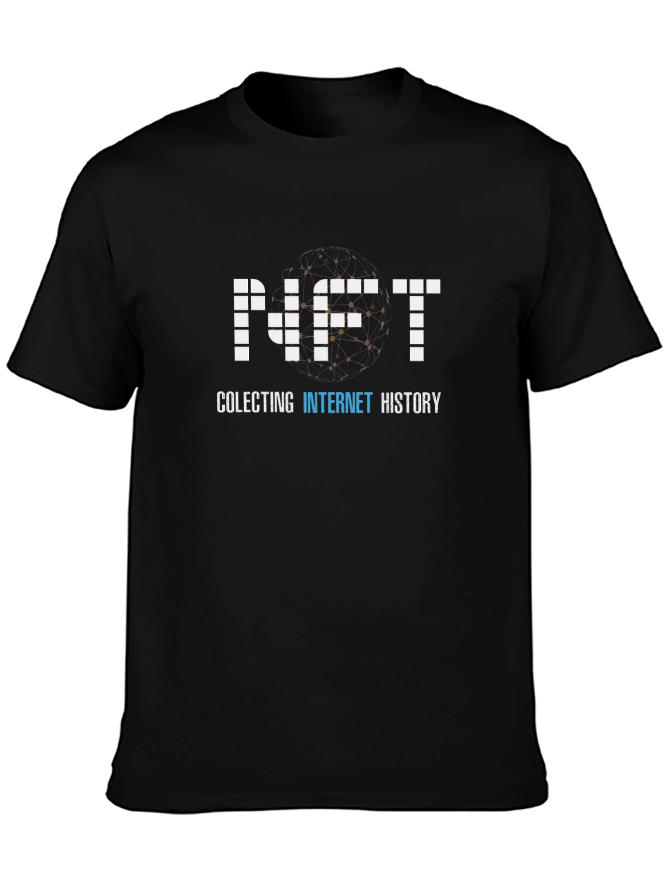 NFT Collecting Internet History Black T-Shirt