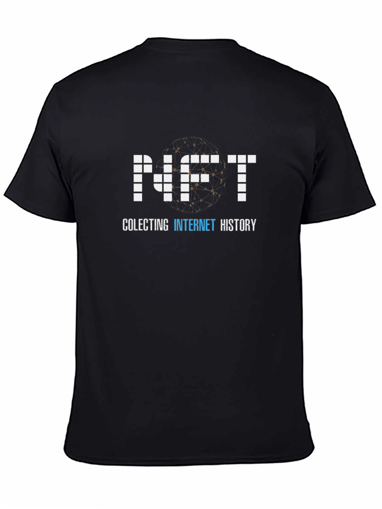 NFT Collecting Internet History Black T-Shirt