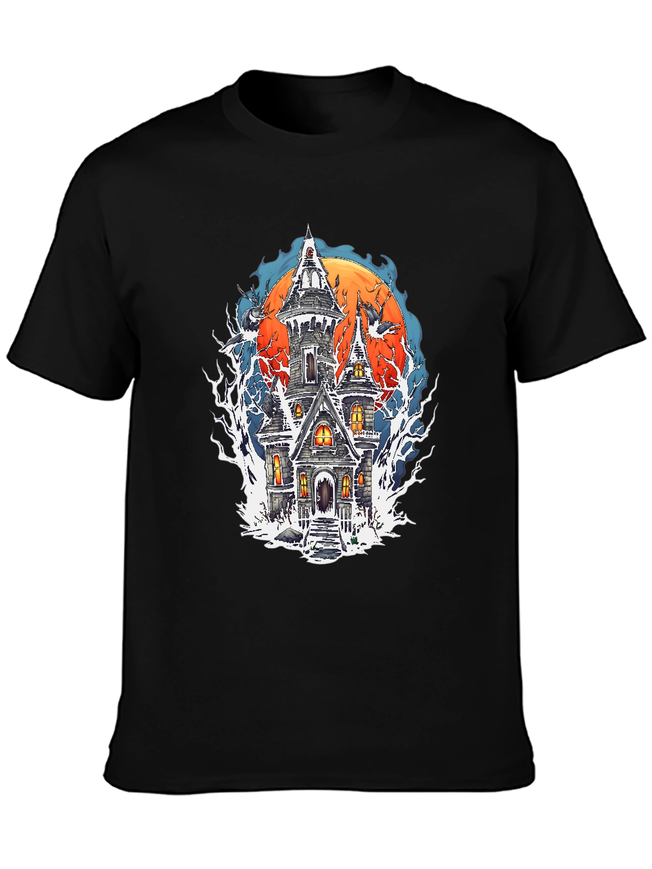 Spooky Haunted House Halloween T-Shirt