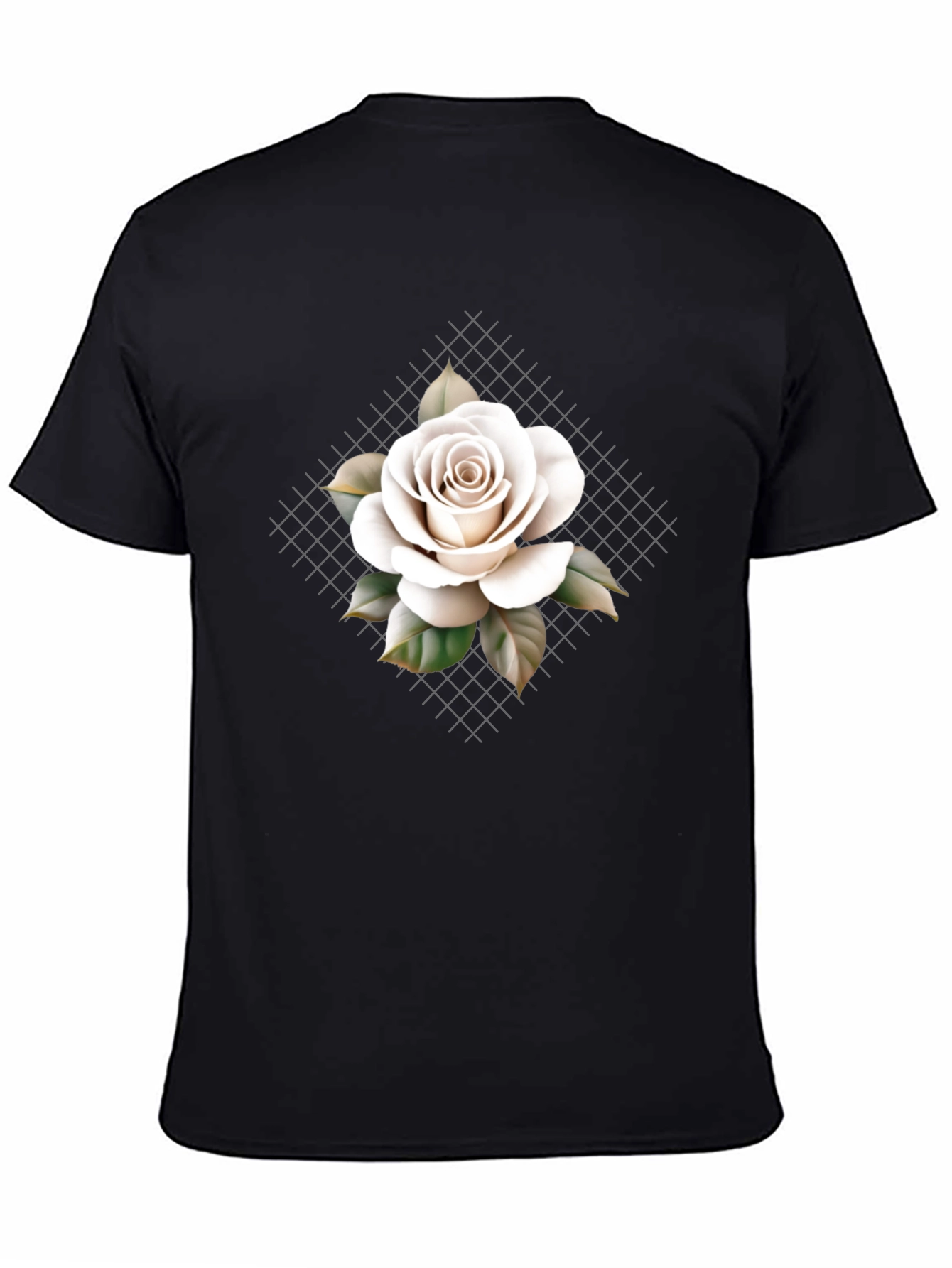 Rose Graphic Tee - Elegant Floral Design