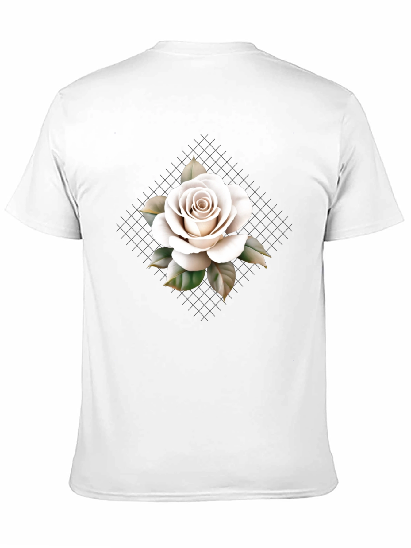 Rose Graphic Tee - Elegant Floral Design