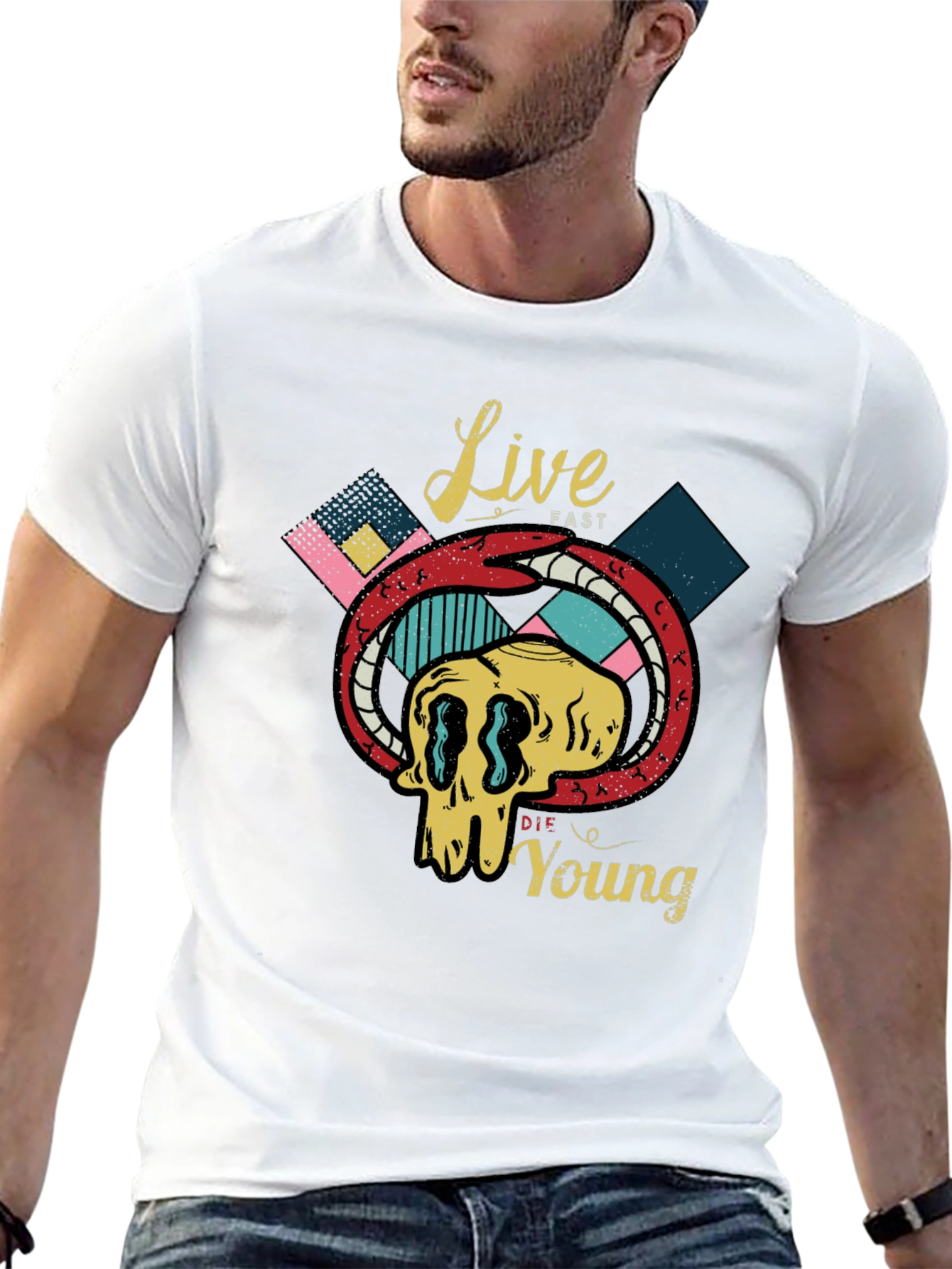 Live Fast Die Young Graphic Tee