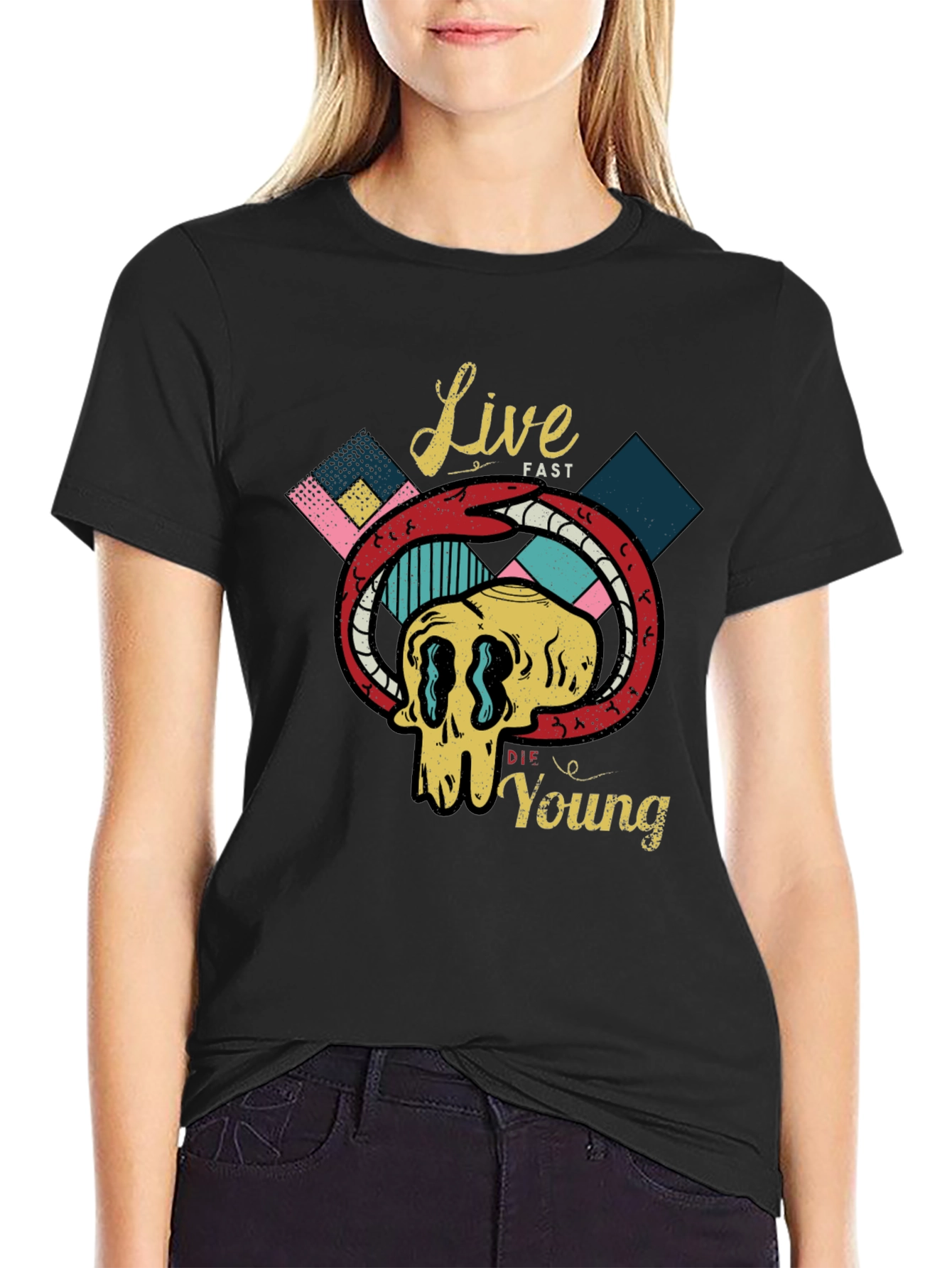 Live Fast Die Young Graphic Tee
