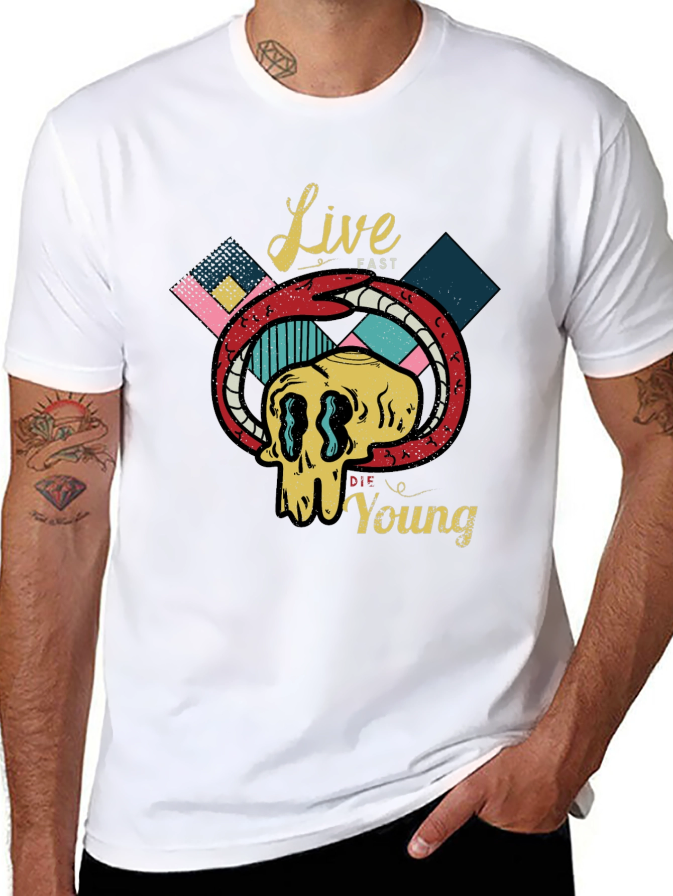 Live Fast Die Young Graphic Tee