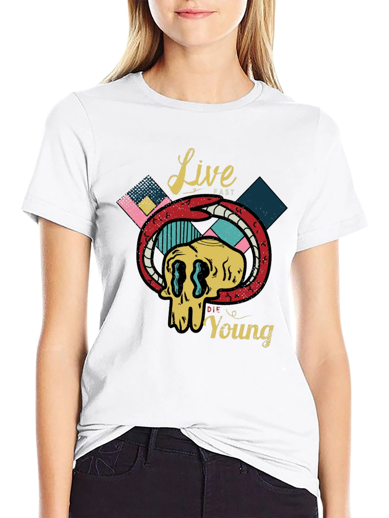 Live Fast Die Young Graphic Tee