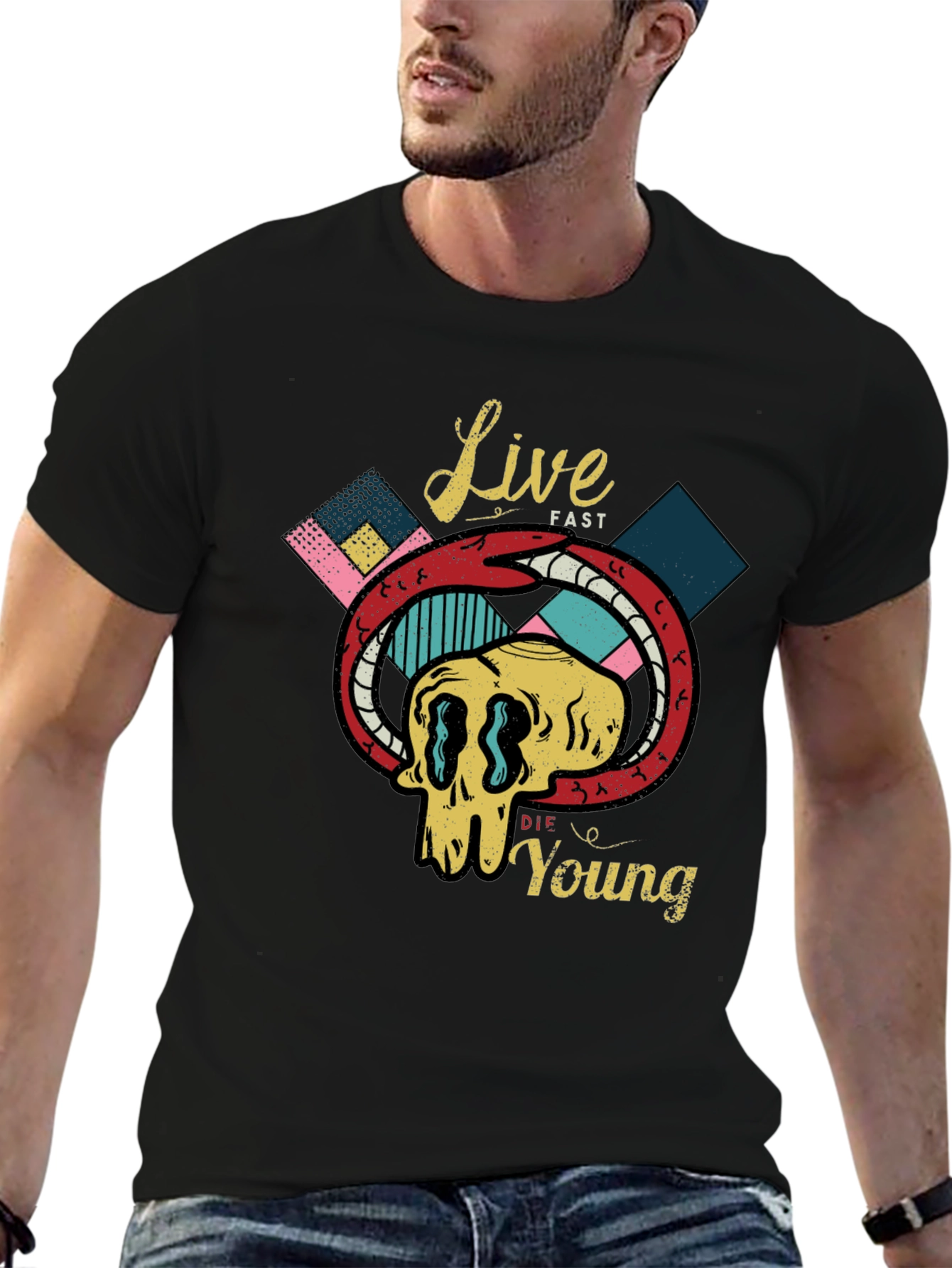 Live Fast Die Young Graphic Tee