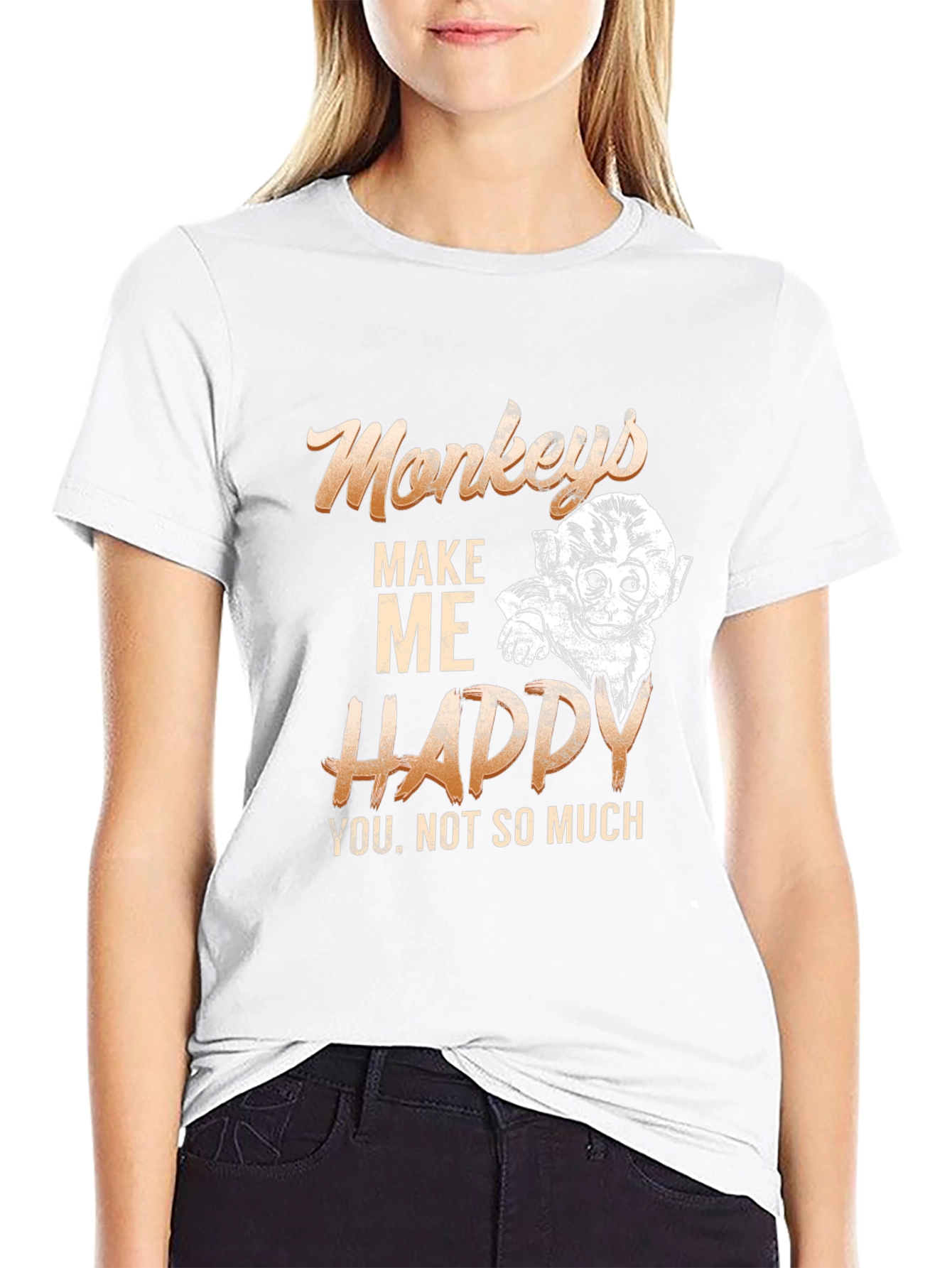Monkeys Make Me Happy Graphic Tee
