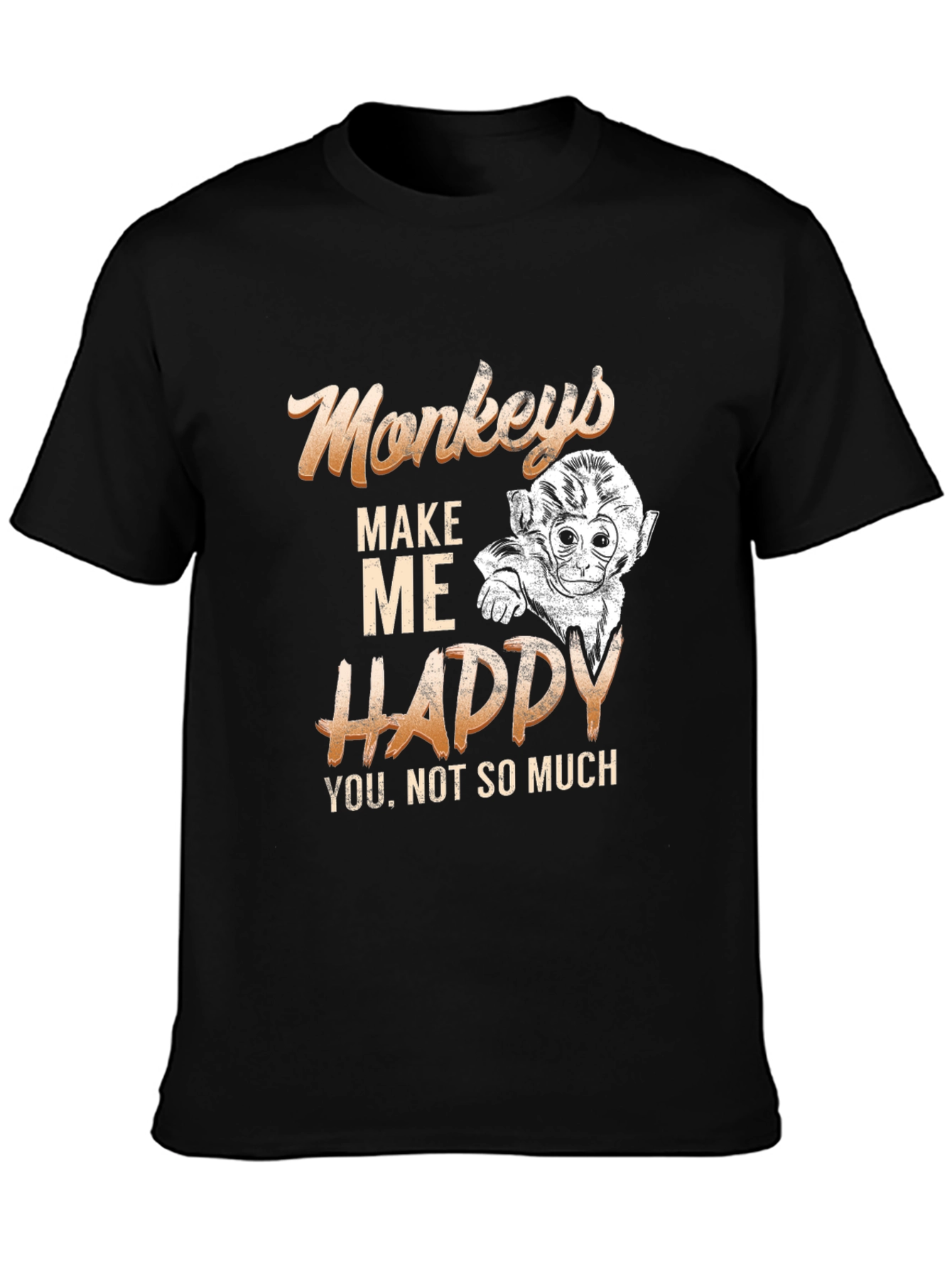 Monkeys Make Me Happy Graphic Tee