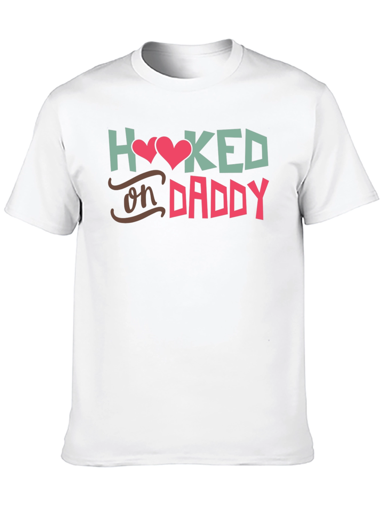 Hooked On Daddy - Black T-Shirt