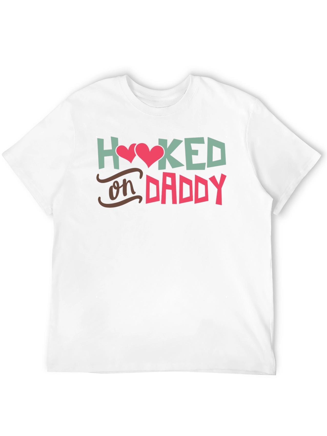 Hooked On Daddy - Black T-Shirt
