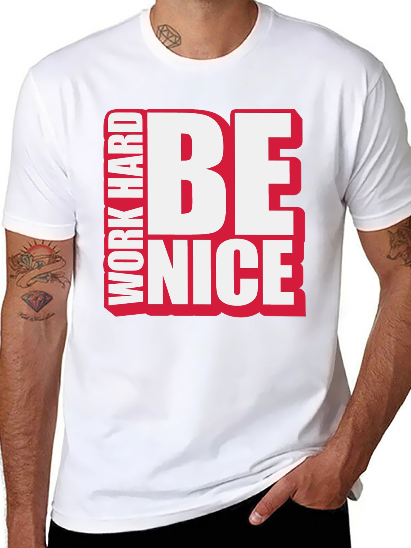 Work Hard Be Nice Graphic T-Shirt