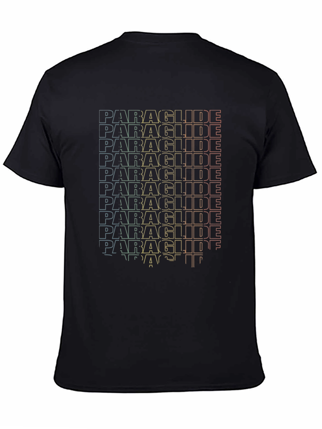 Paraglide Text Graphic T-Shirt - Cool Design