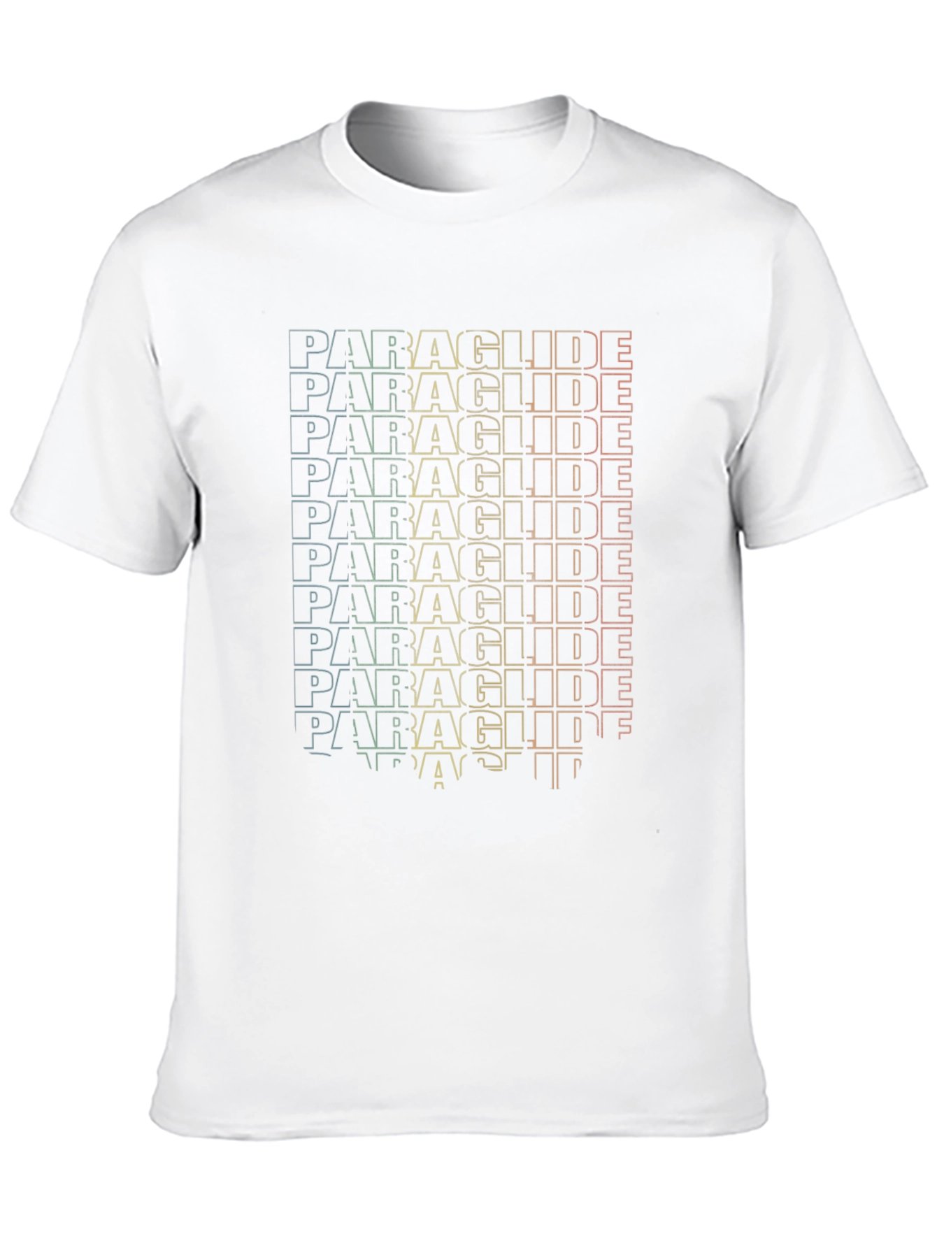 Paraglide Text Graphic T-Shirt - Cool Design