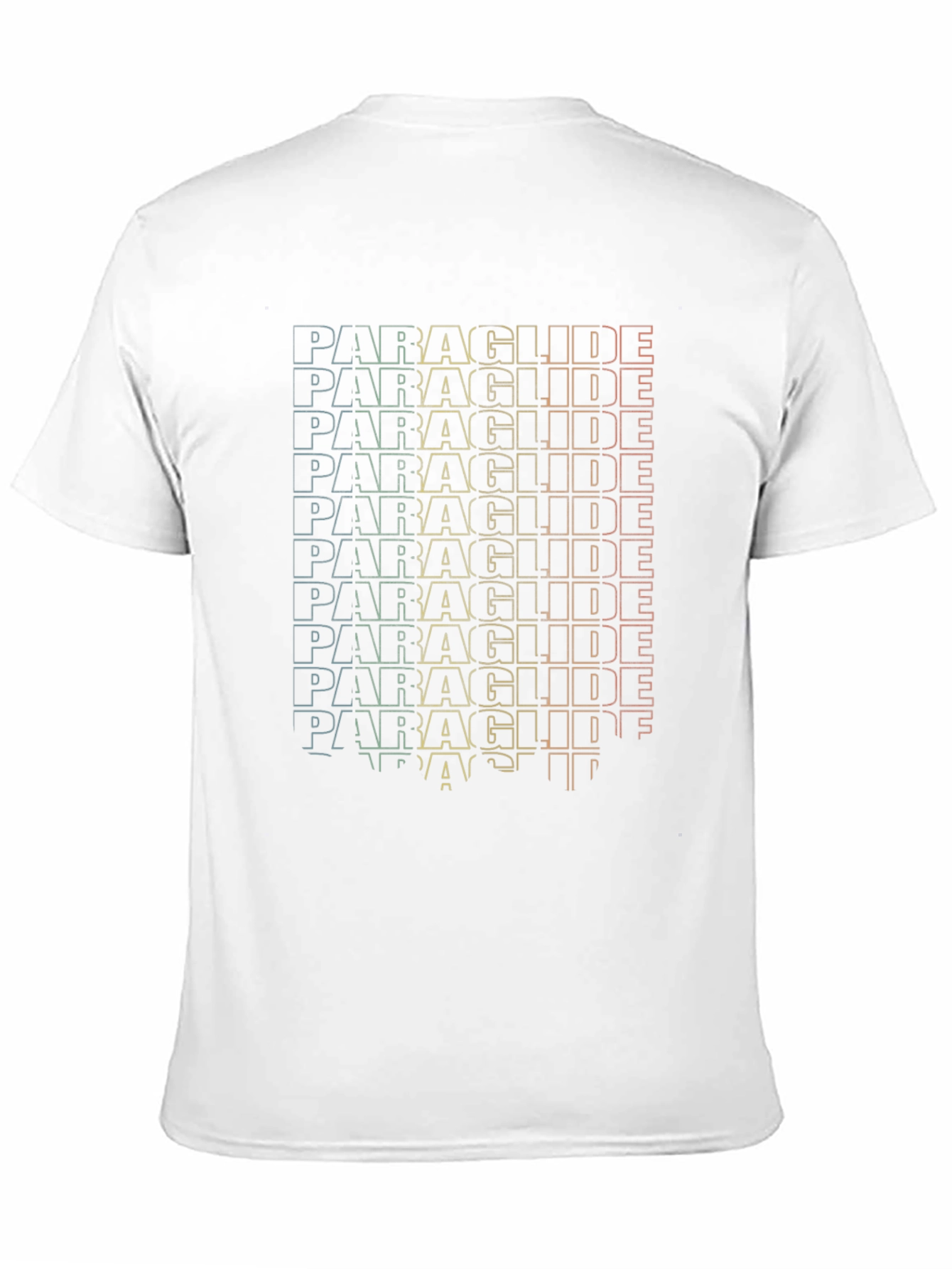 Paraglide Text Graphic T-Shirt - Cool Design