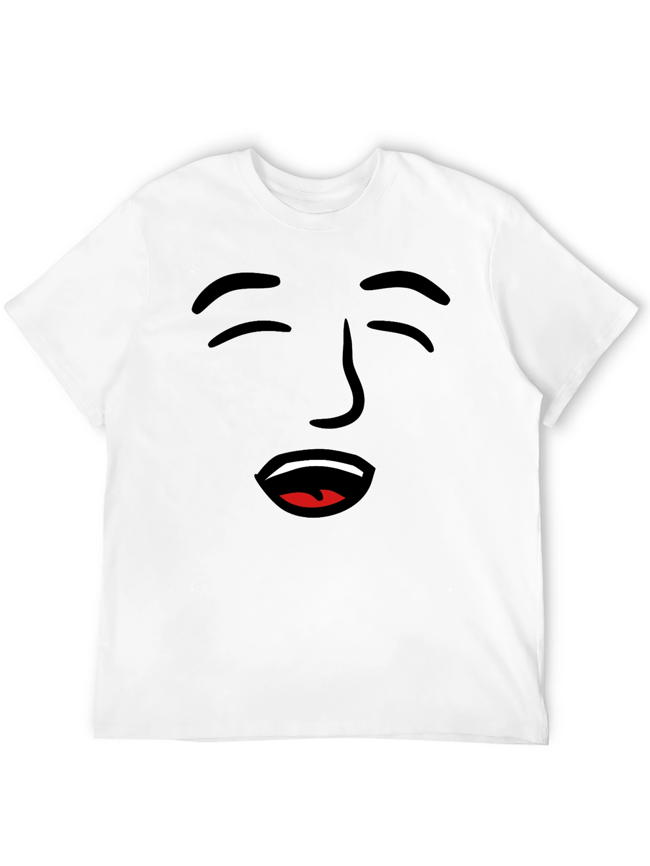 Funny Face Graphic Tee - Black