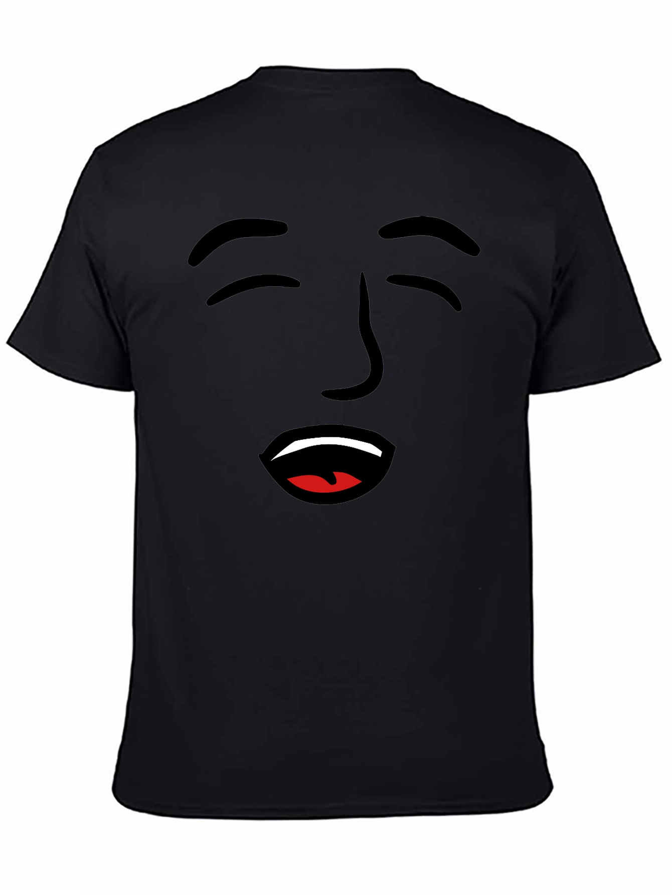 Funny Face Graphic Tee - Black