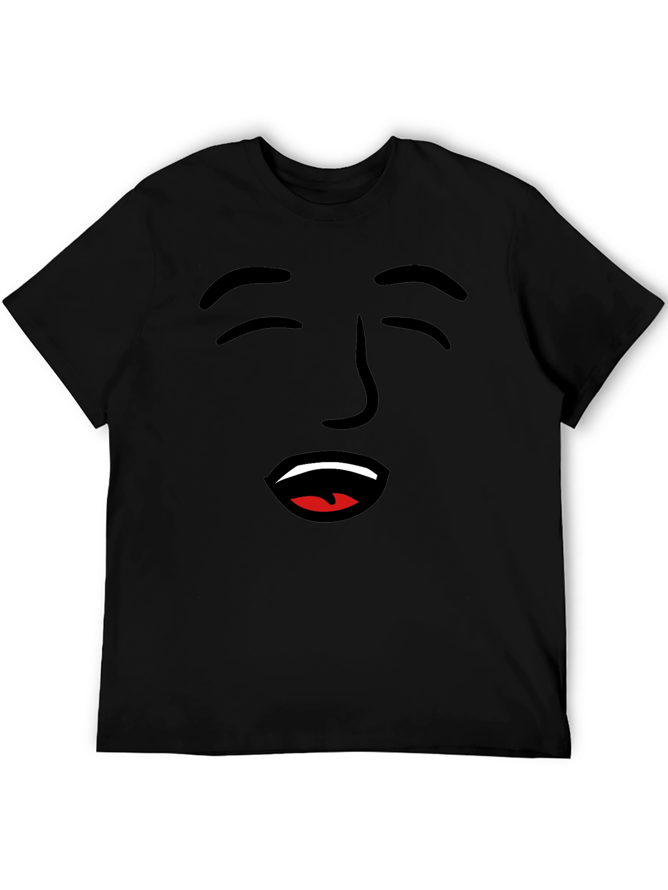 Funny Face Graphic Tee - Black