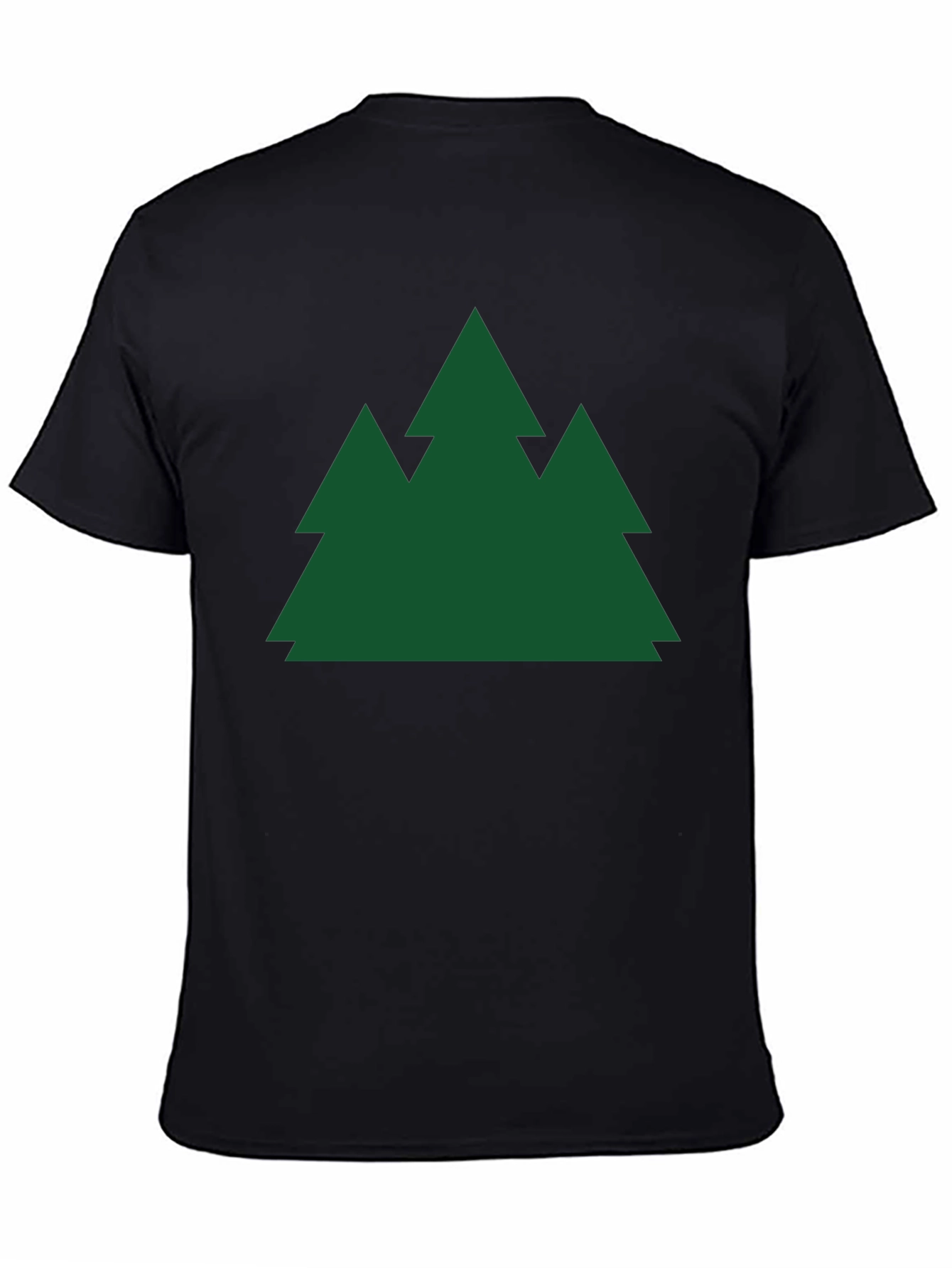 Evergreen Trees Black T-Shirt Nature Lover Tee