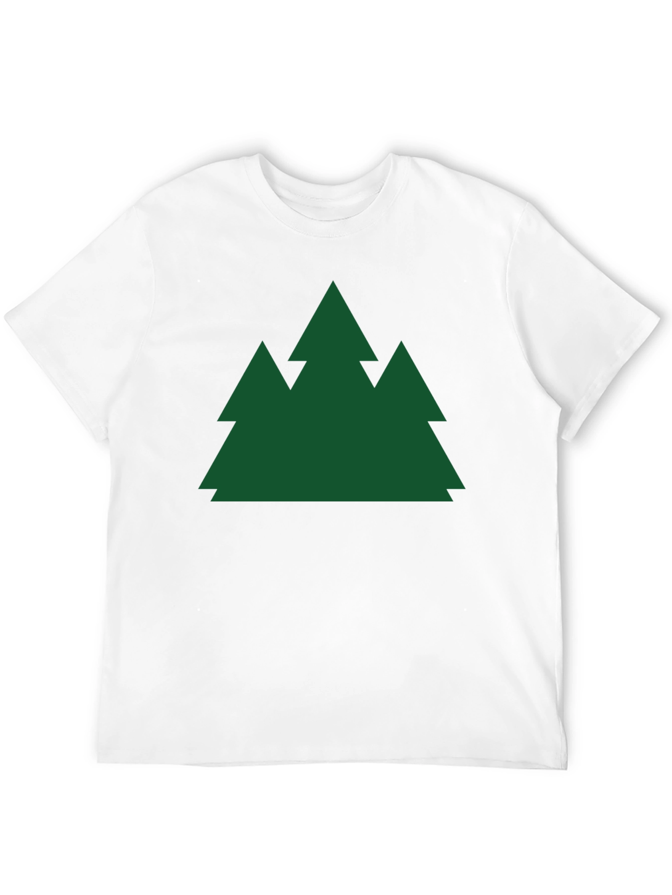Evergreen Trees Black T-Shirt Nature Lover Tee