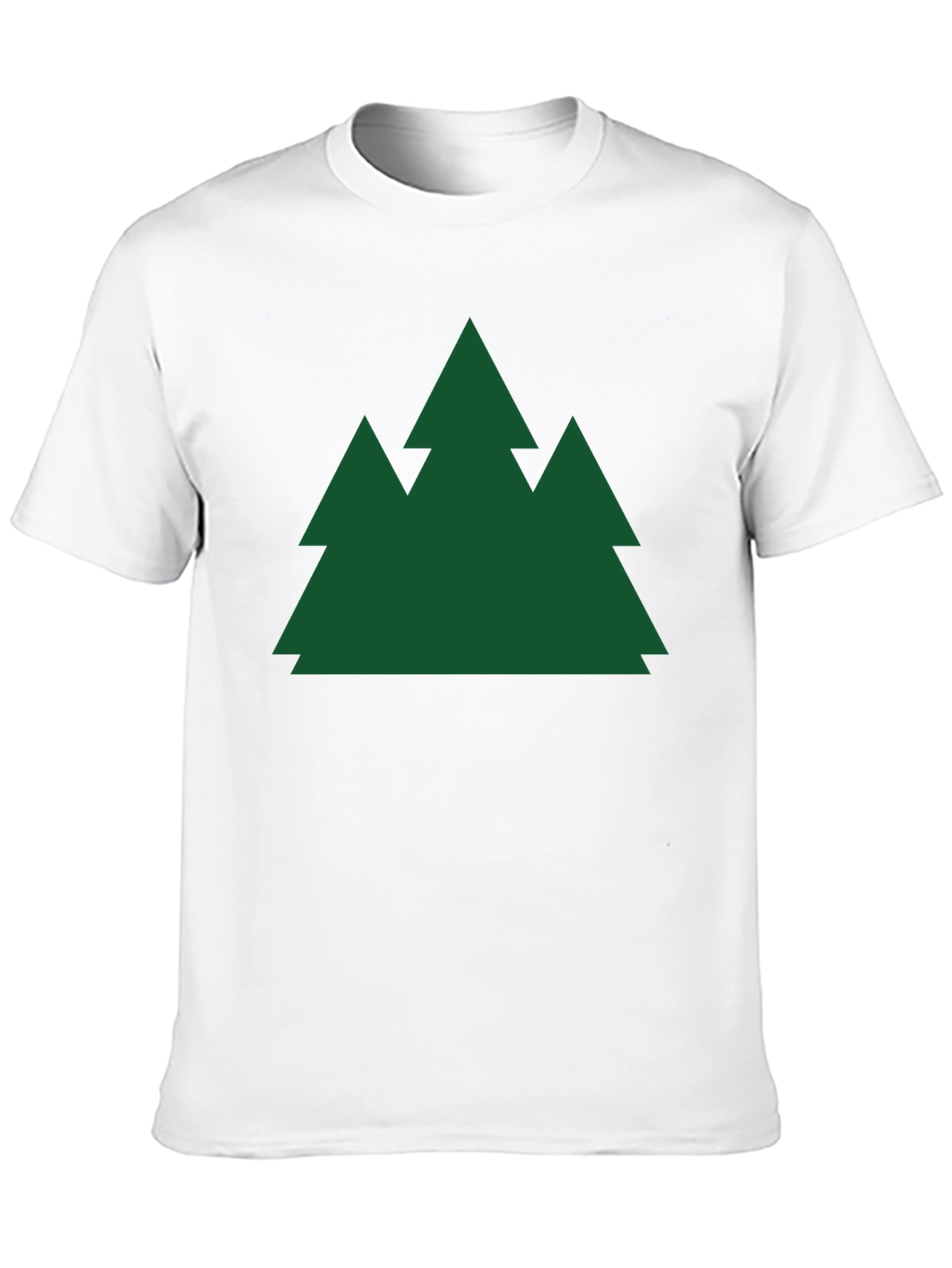 Evergreen Trees Black T-Shirt Nature Lover Tee