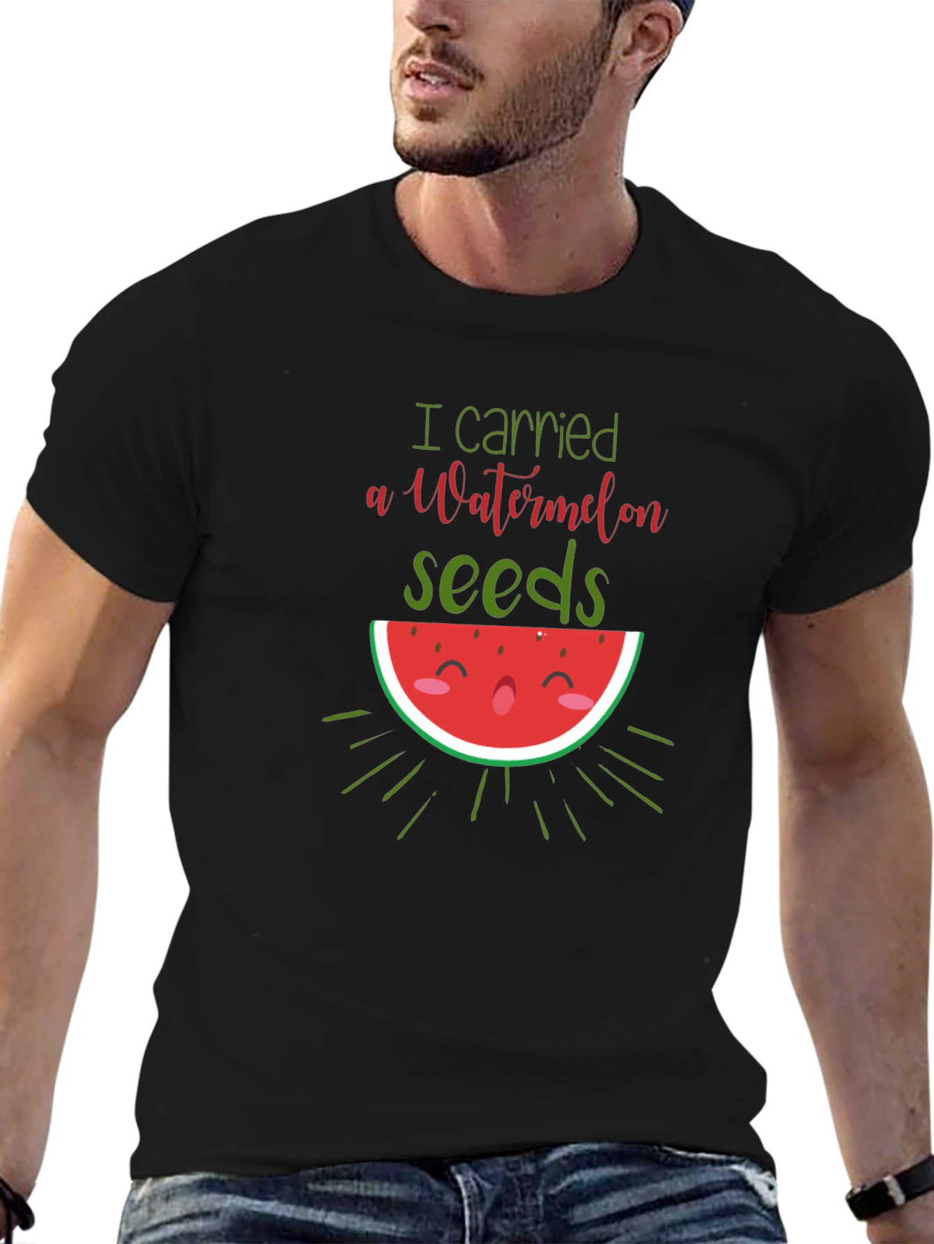 Funny Watermelon Pregnancy Announcement T-Shirt