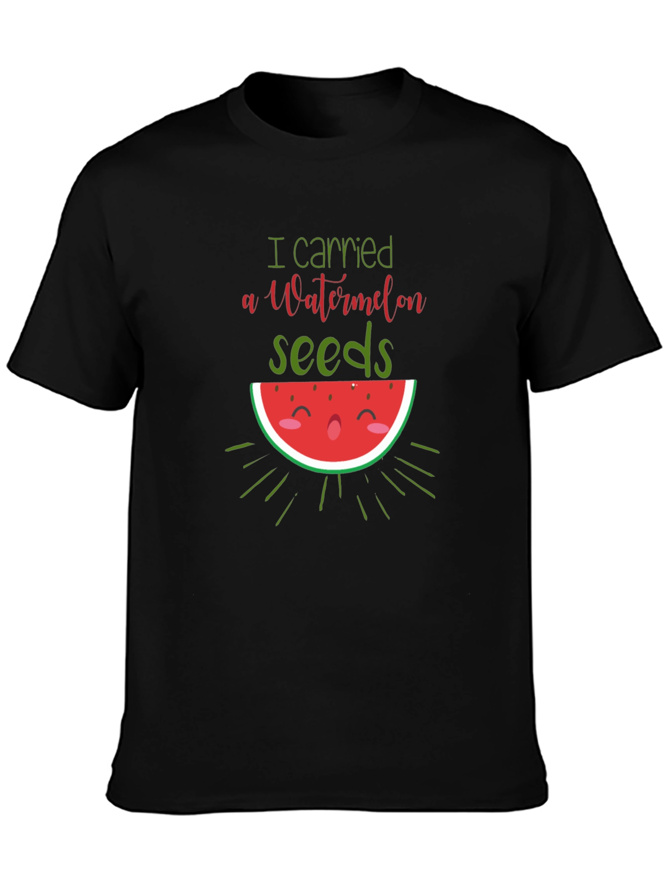 Funny Watermelon Pregnancy Announcement T-Shirt