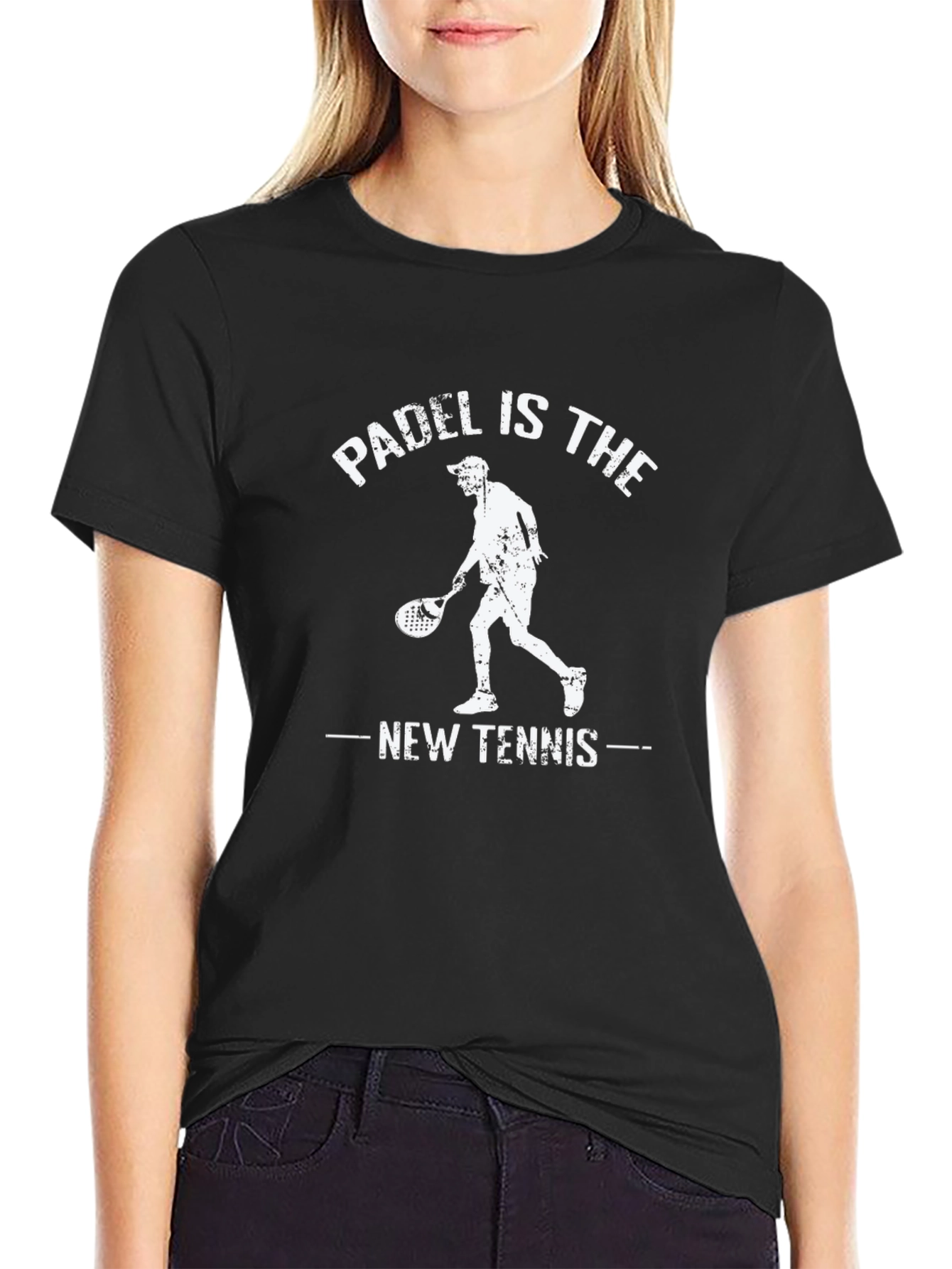 Padel is the New Tennis Black Graphic Tee