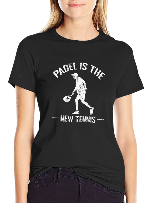 Padel is the New Tennis Black Graphic Tee
