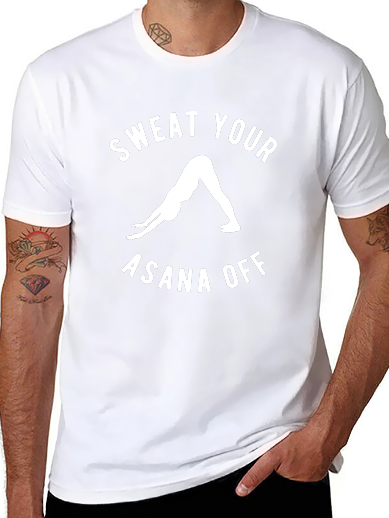 Sweat Your Asana Off Yoga T-Shirt - Black