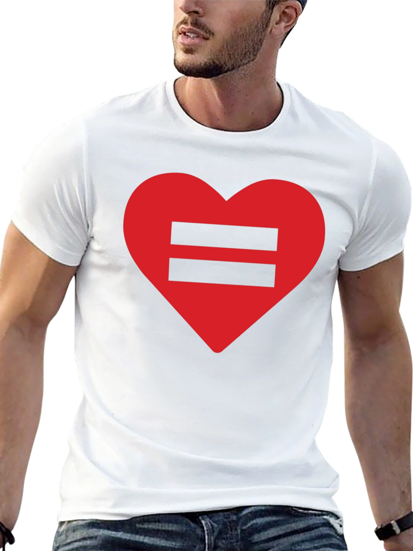 Equality Love Heart T-Shirt - Black