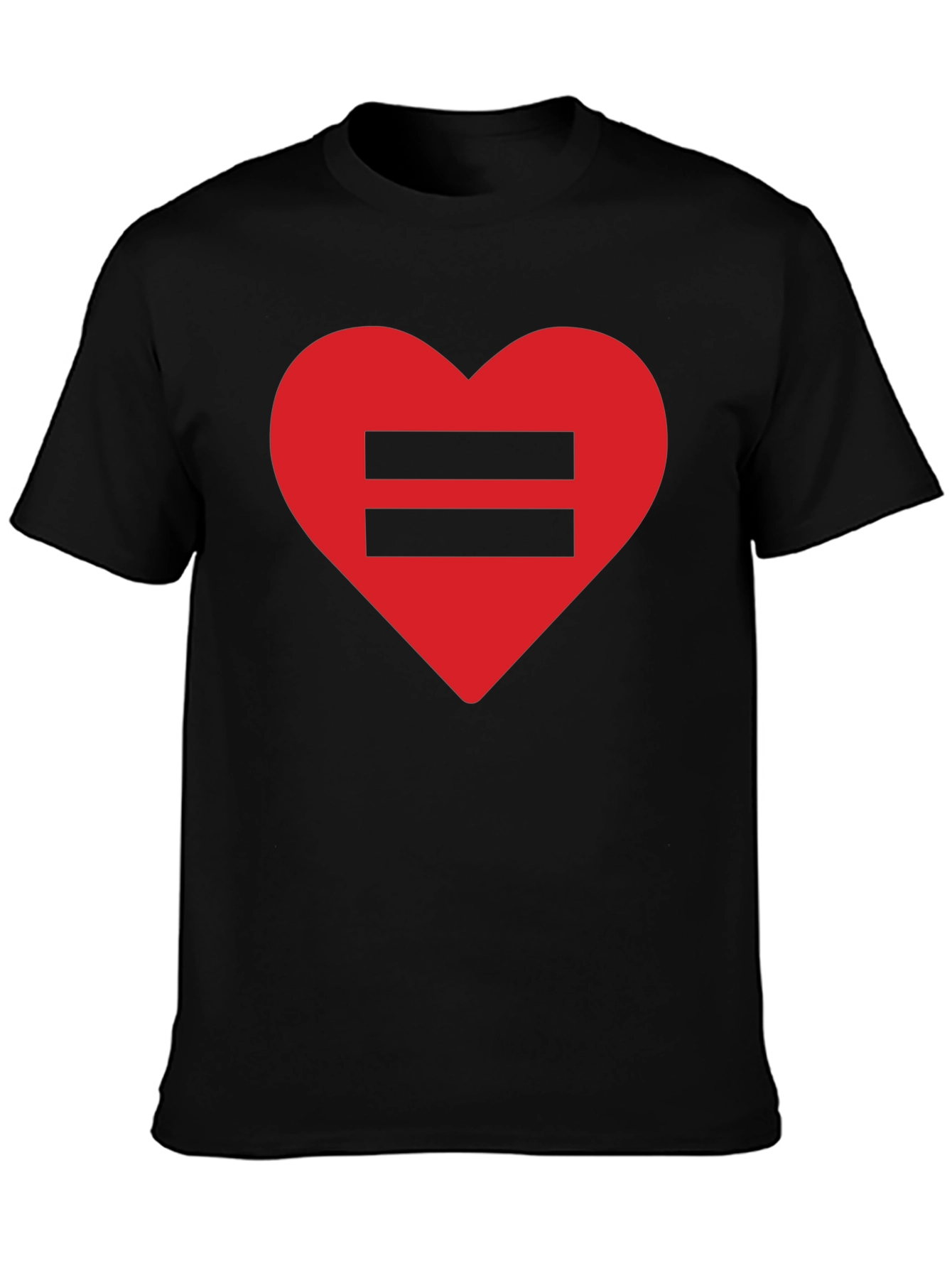 Equality Love Heart T-Shirt - Black