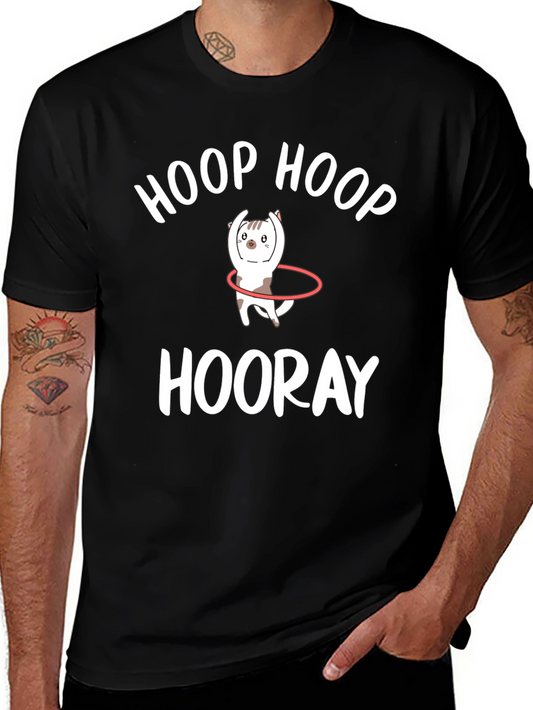 Hoop Hoop Hooray T-Shirt | Funny Cat Graphic Tee