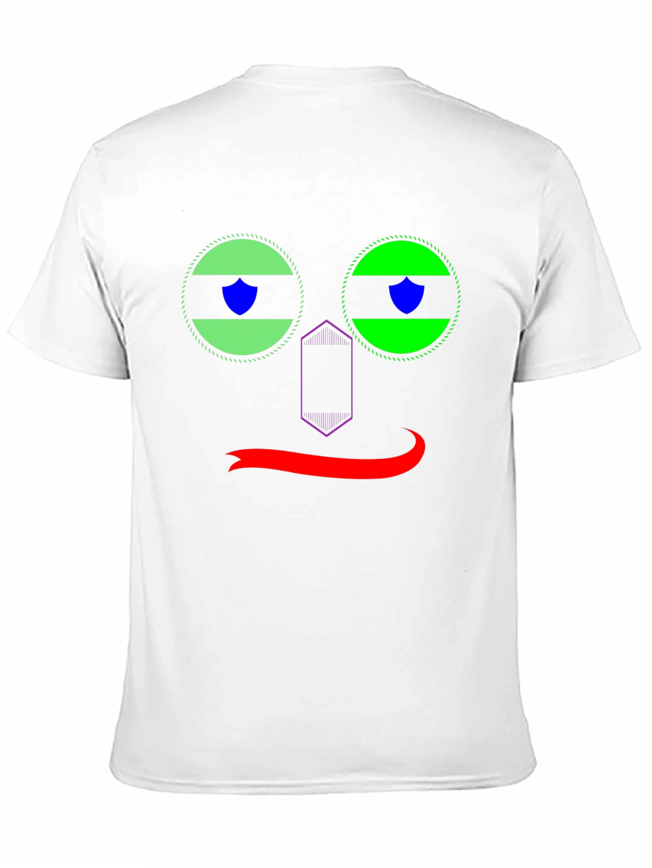 Funky Face Graphic Tee - Black Cotton T-Shirt