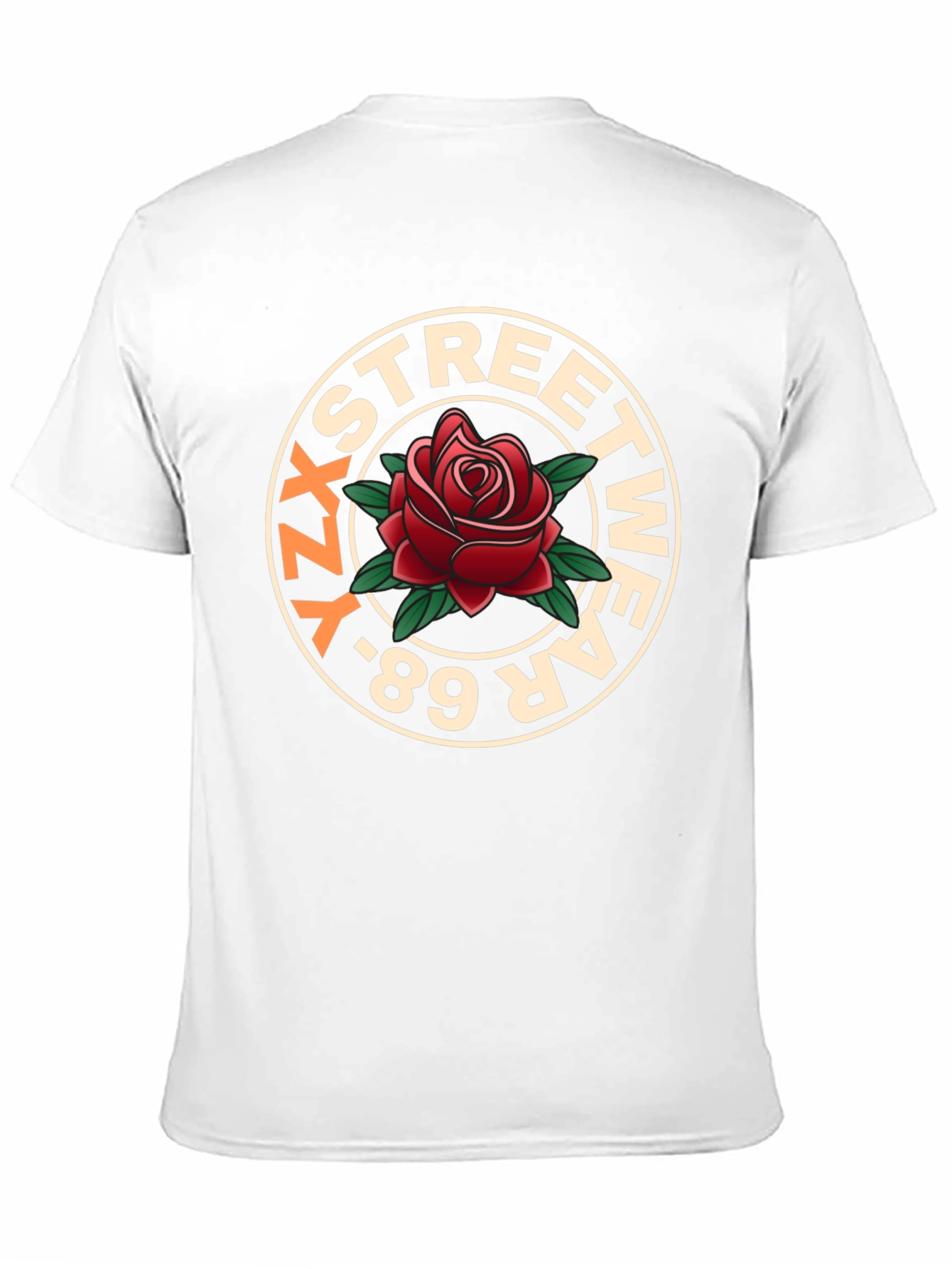 YZ Streetwear 89 Rose Graphic T-Shirt