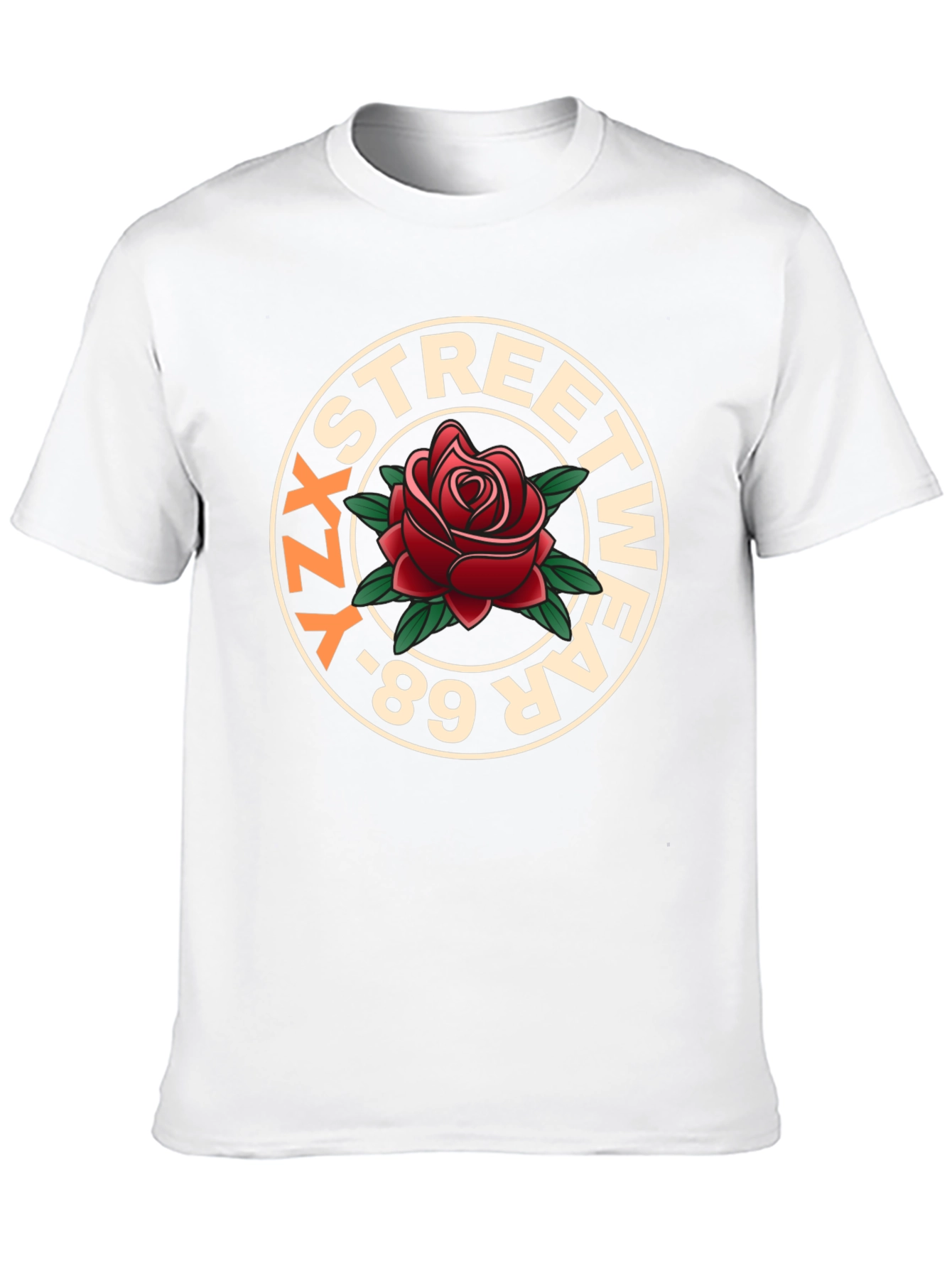 YZ Streetwear 89 Rose Graphic T-Shirt