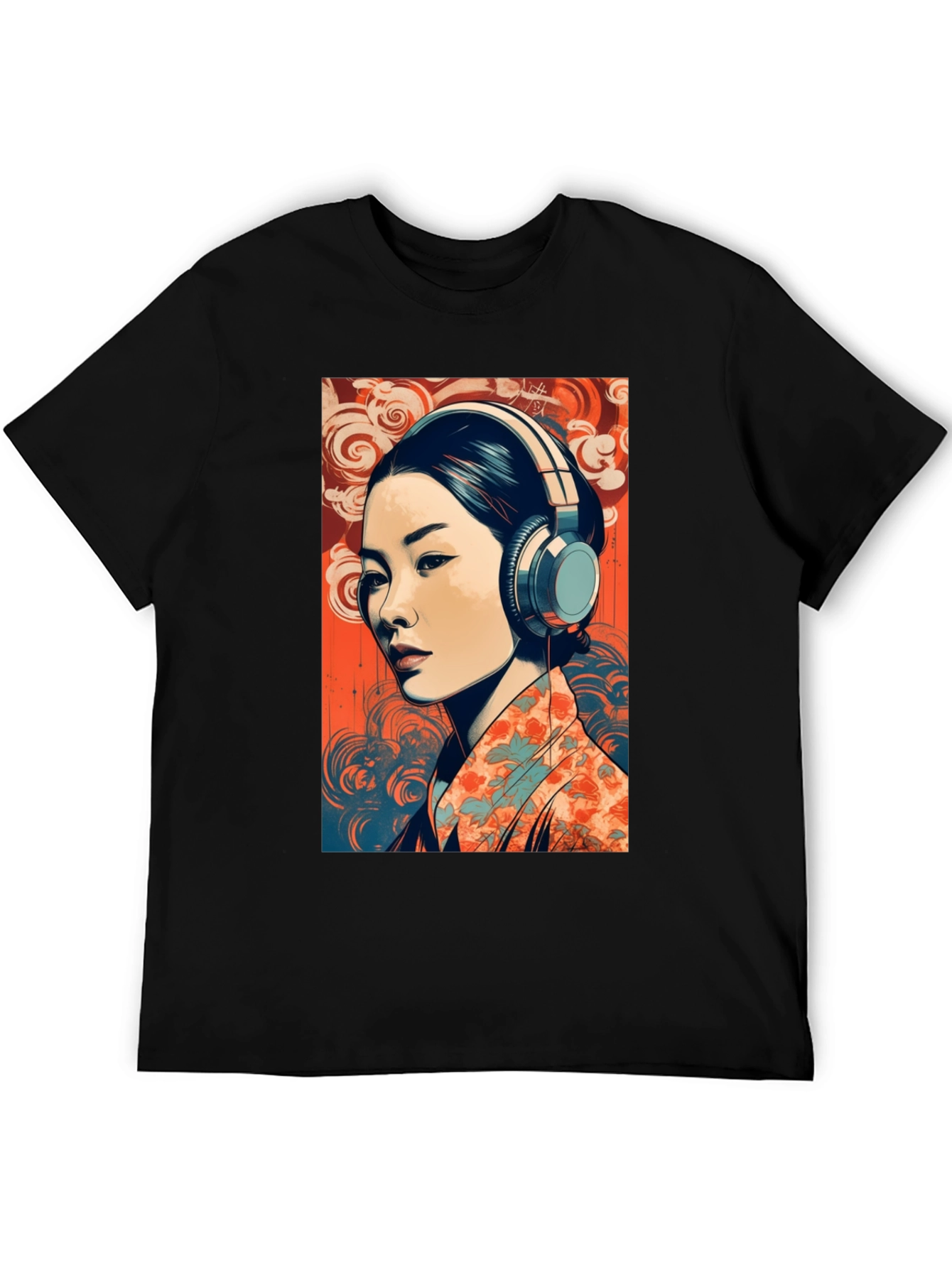 Japanese Art Graphic Tee - Black T-Shirt