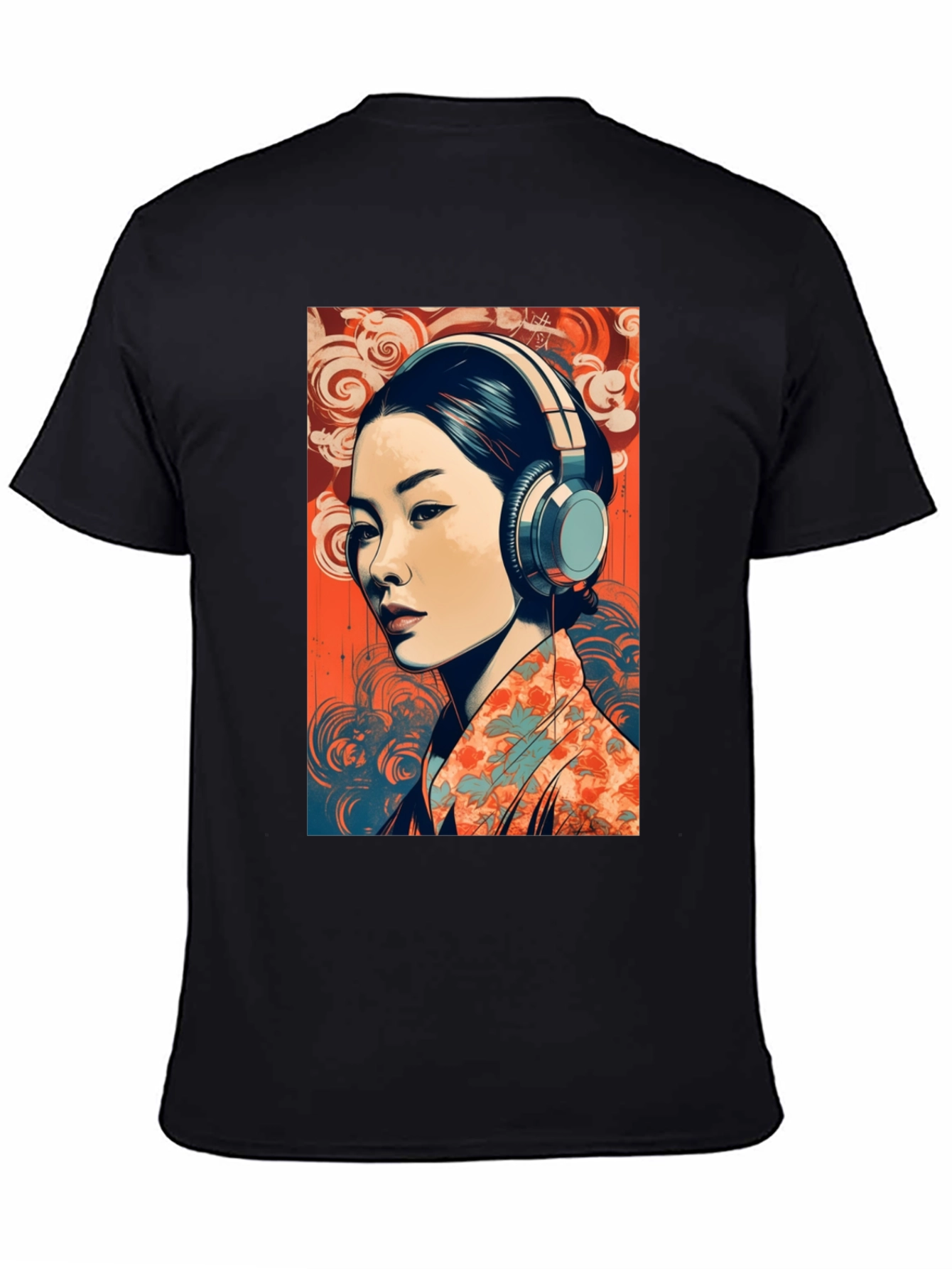 Japanese Art Graphic Tee - Black T-Shirt