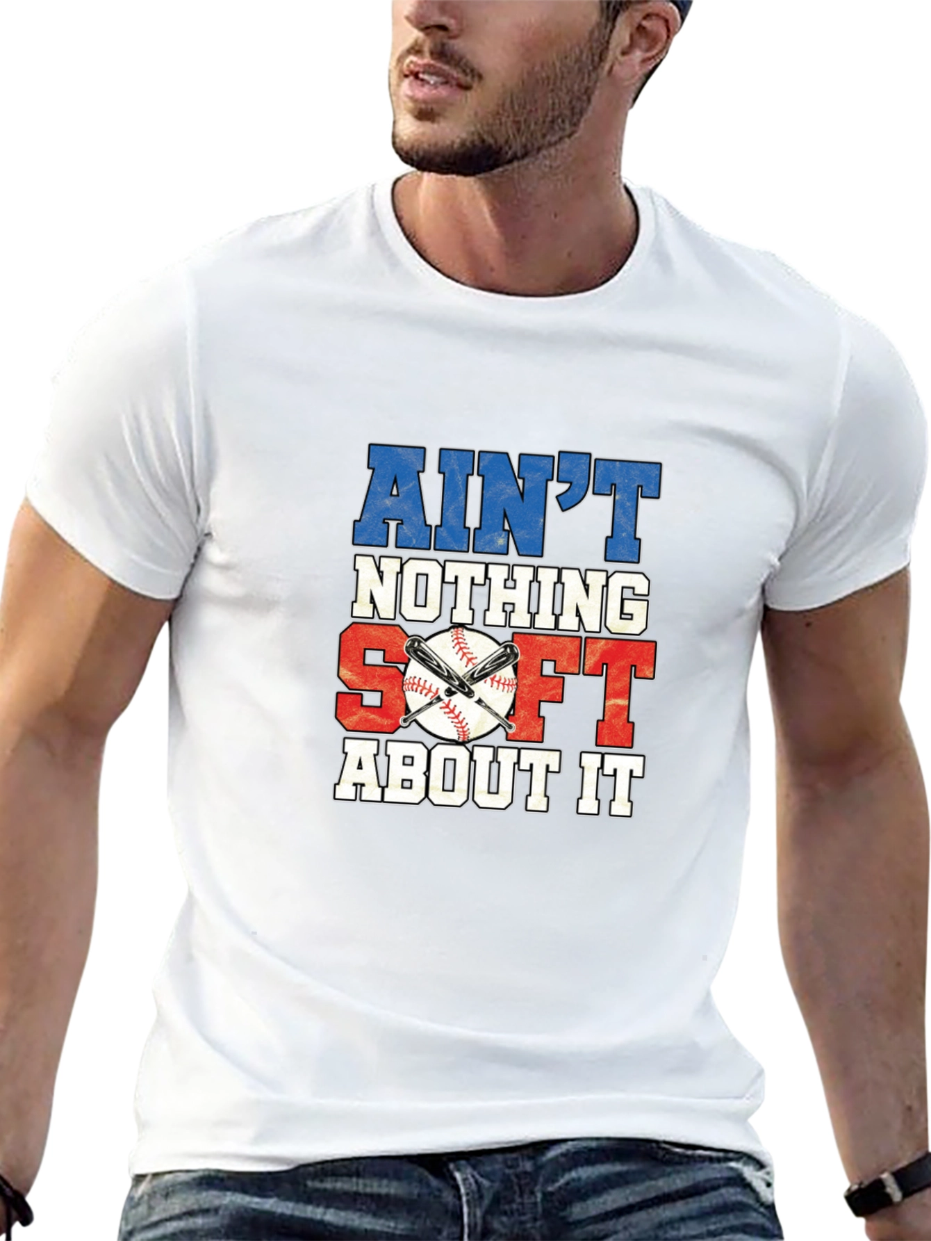 Aint Nothing Soft About It Baseball Graphic Tee