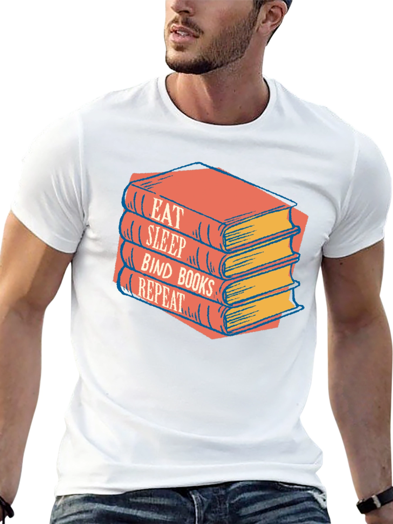 Eat Sleep Bind Books Repeat T-Shirt
