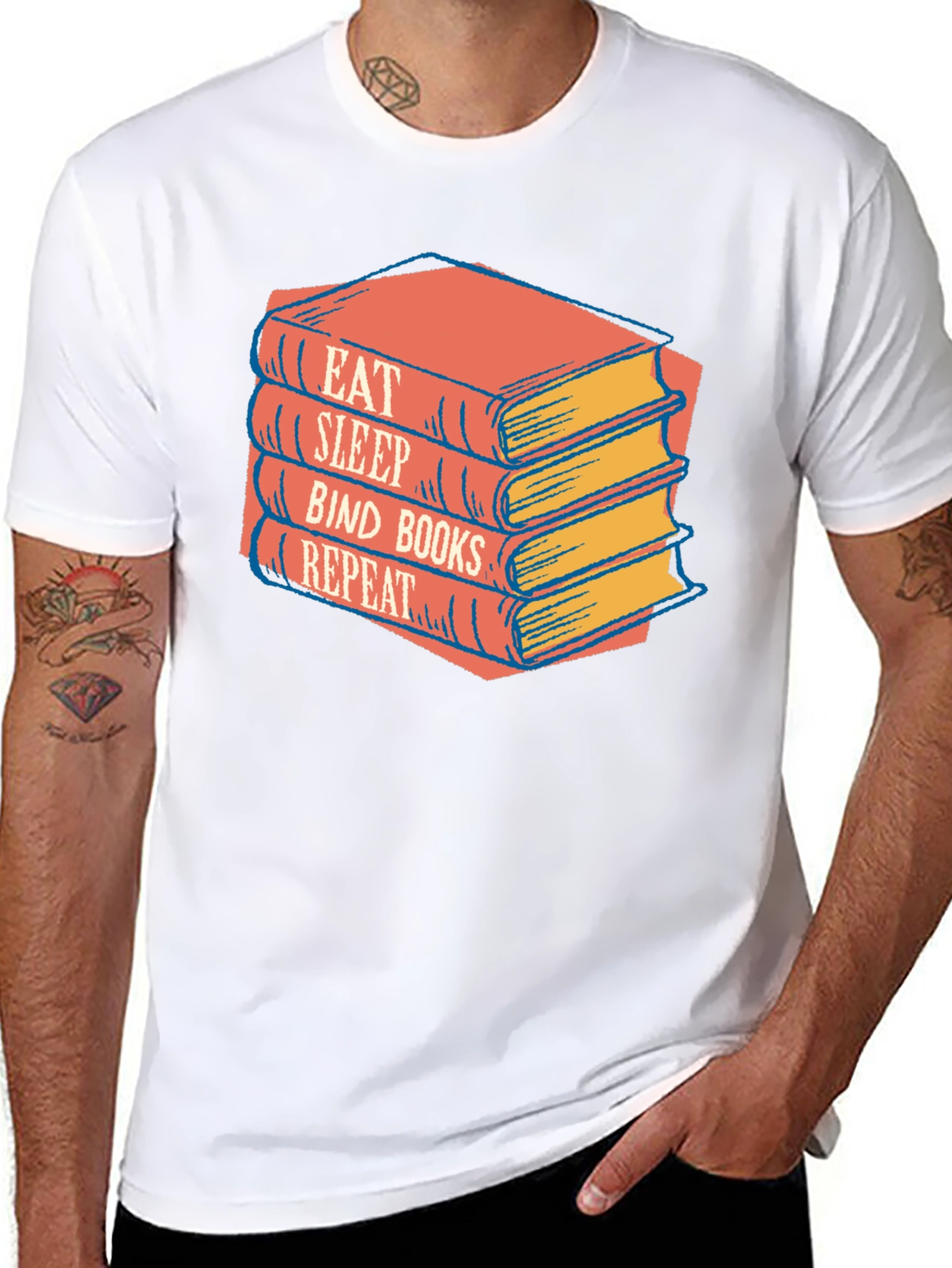 Eat Sleep Bind Books Repeat T-Shirt