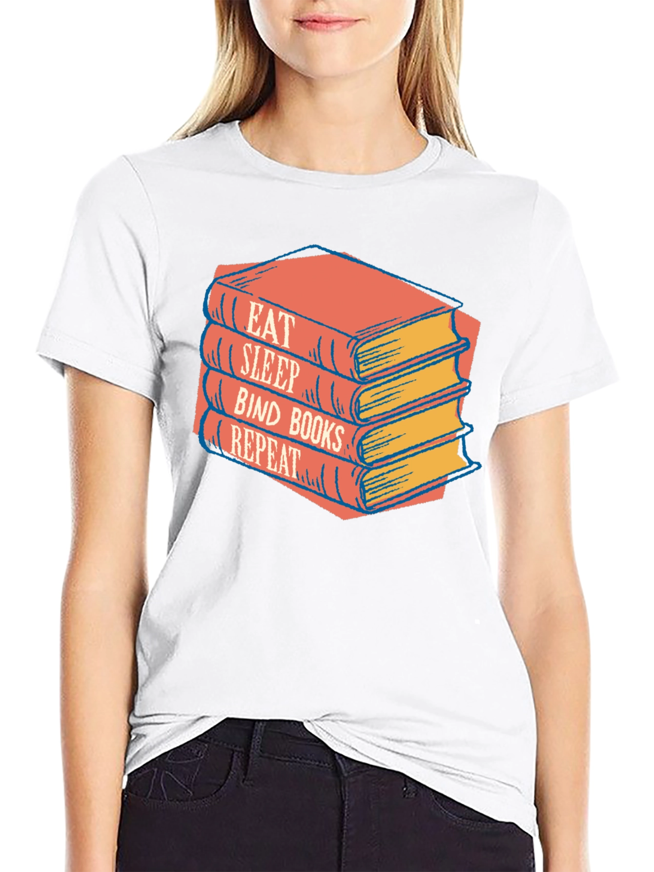 Eat Sleep Bind Books Repeat T-Shirt