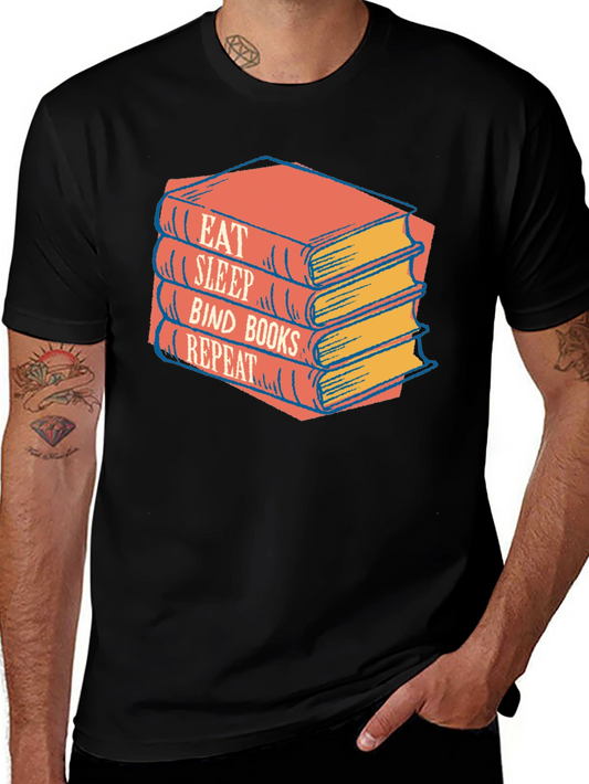 Eat Sleep Bind Books Repeat T-Shirt