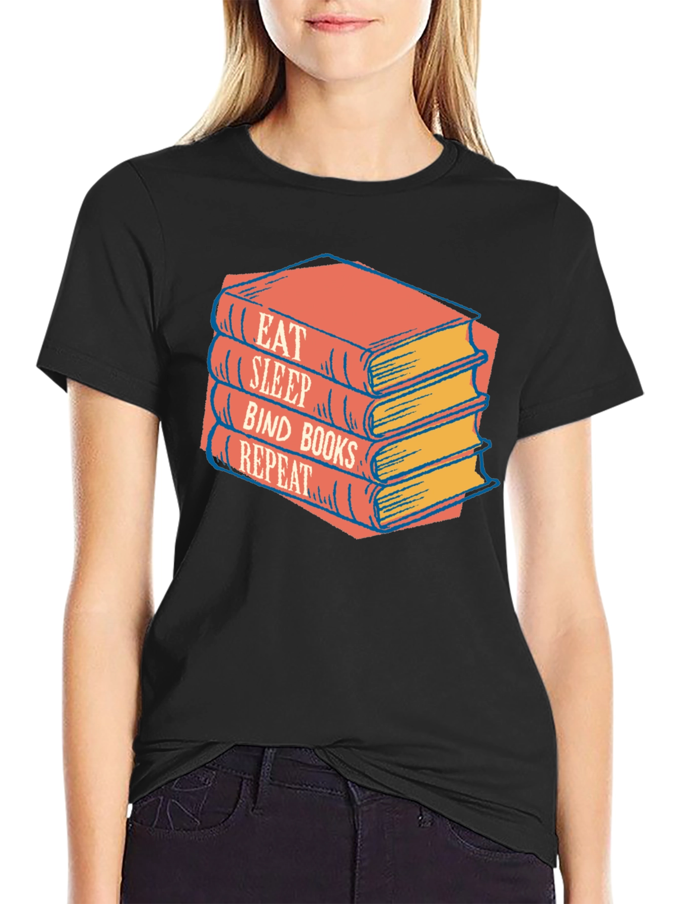 Eat Sleep Bind Books Repeat T-Shirt