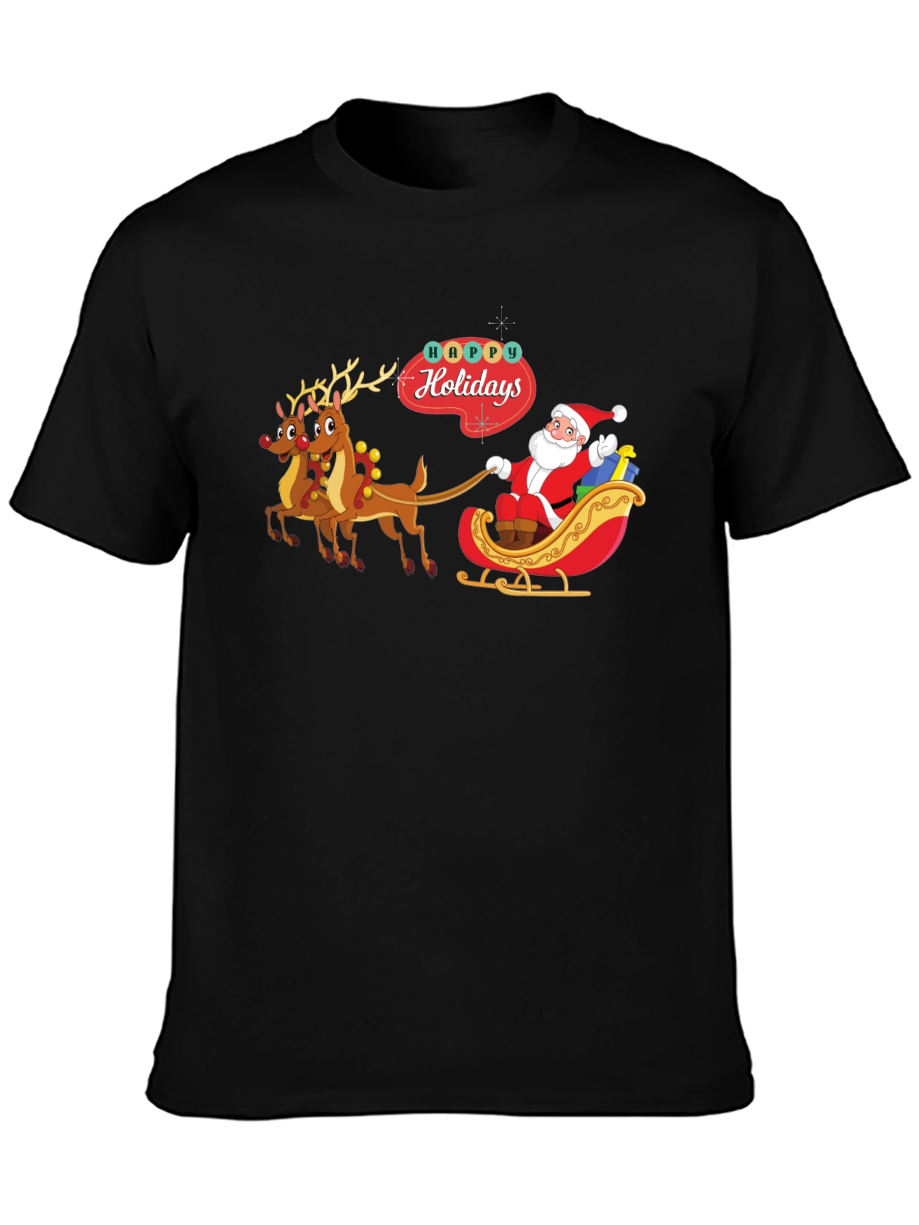 Happy Holidays Santa Claus T-Shirt