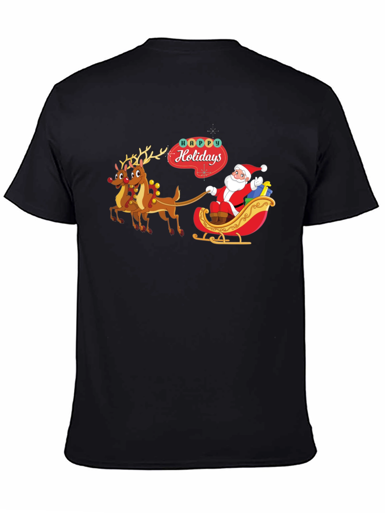 Happy Holidays Santa Claus T-Shirt